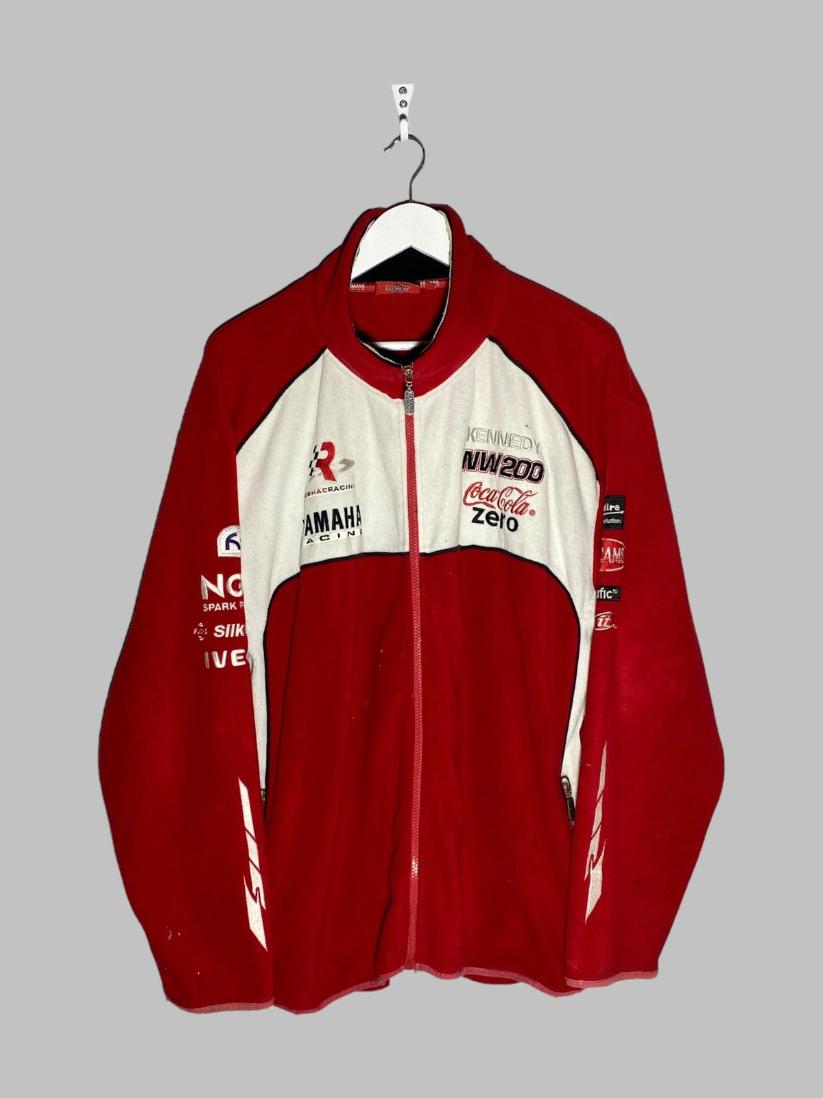 Yamaha Y2K VINTAGE YAMAHA RACING MOTO COCA COLA FLEECE JACKET Size US XL / EU 56 / 4 - 2 Thumbnail
