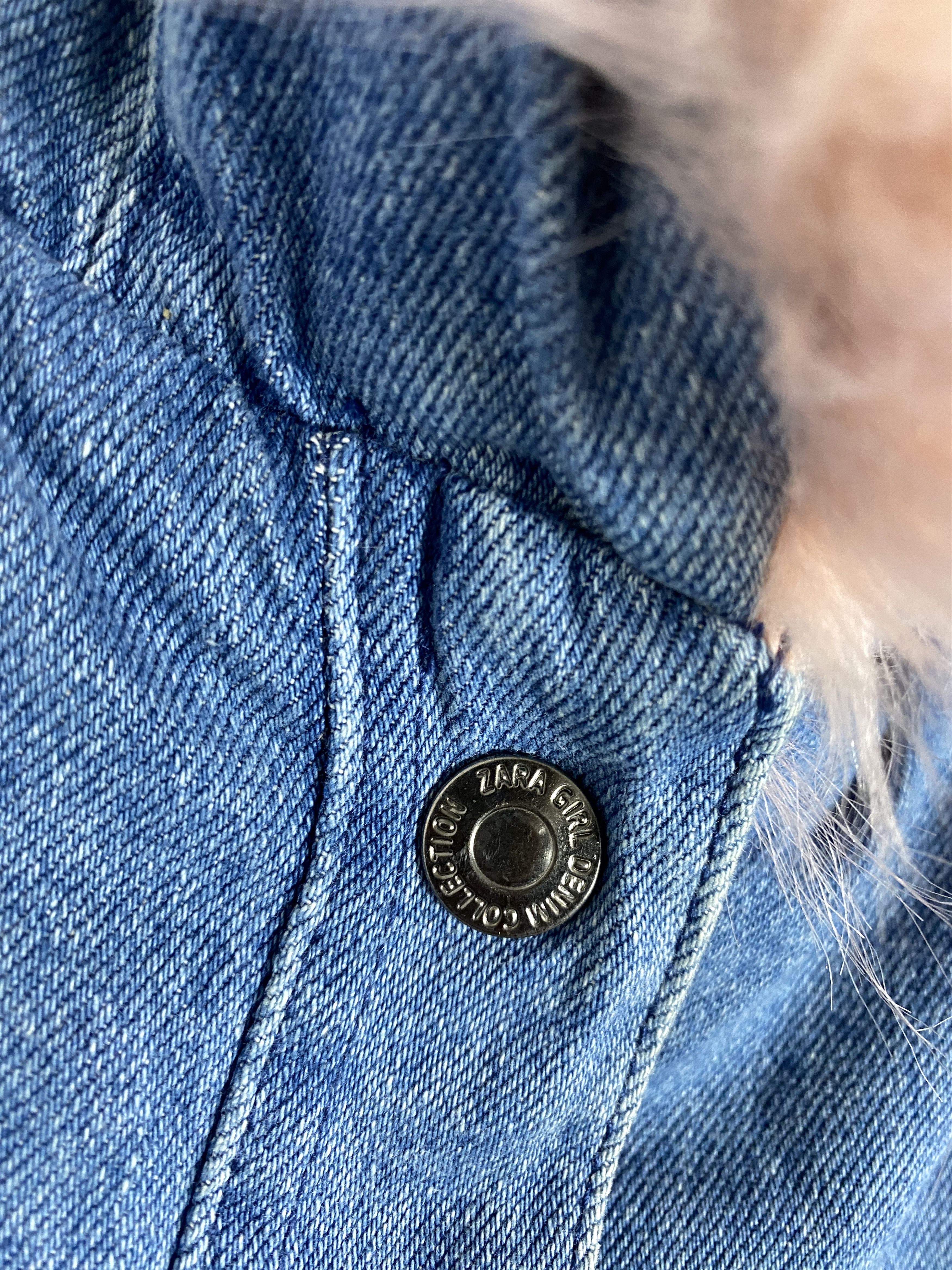 Zara Zara Girl Hoodie Fleece Lining Denim Jacket Size M / US 6-8 / IT 42-44 - 3 Thumbnail