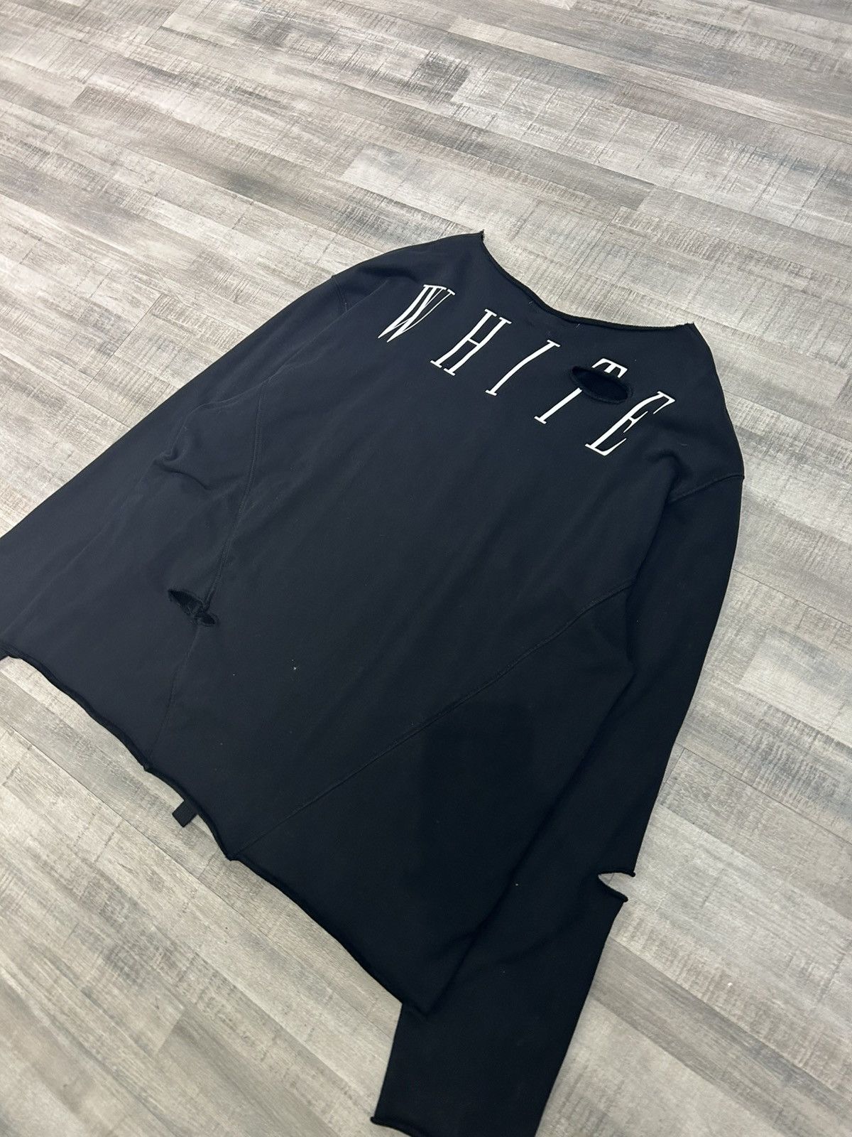 Off-White Off-White Distressed Pullover Sweater Size US XXL / EU 58 / 5 - 6 Thumbnail