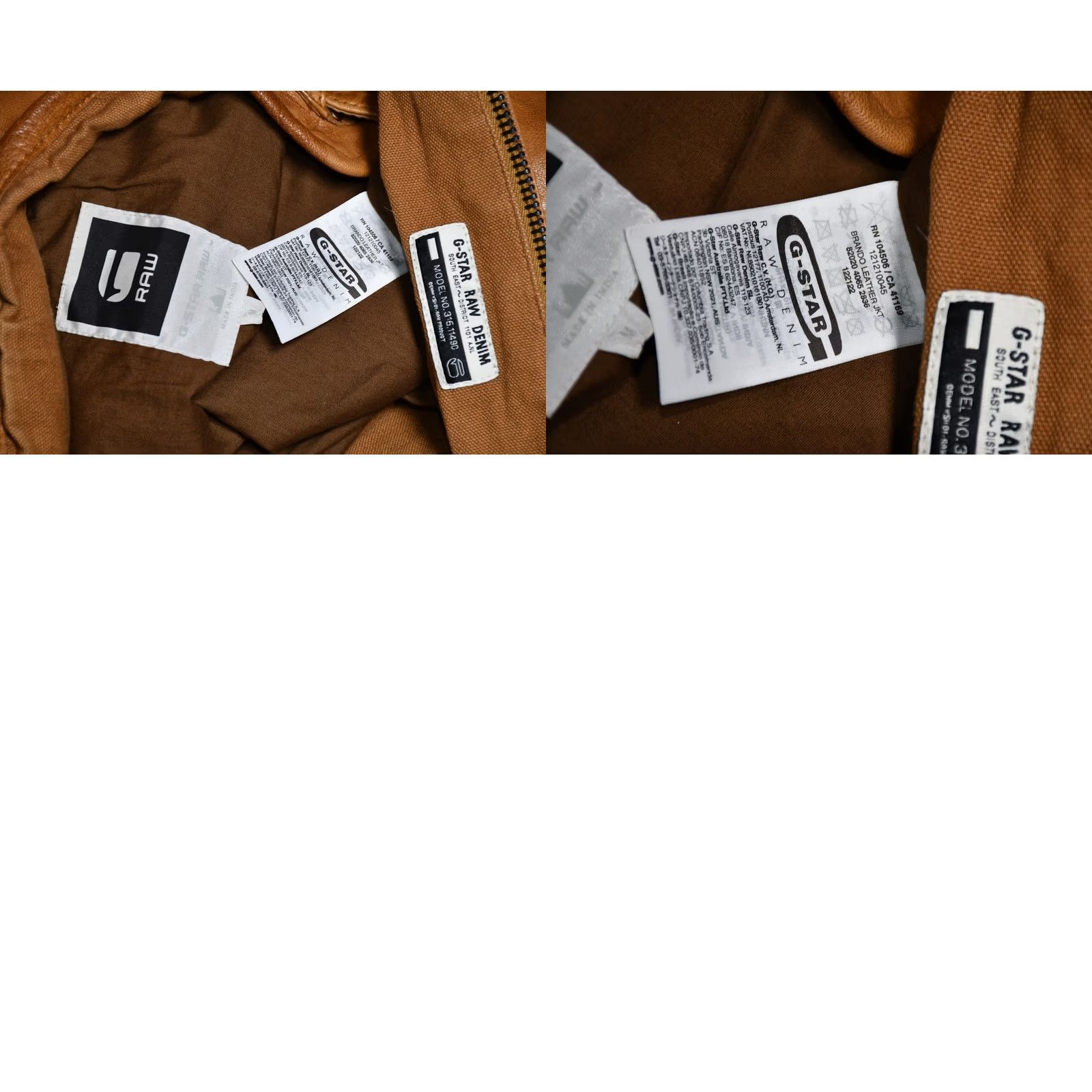 G-Star G-Star Brando Leather Jacket Mens M Brown Leather Jacket Size M Size US M / EU 48-50 / 2 - 9 Thumbnail