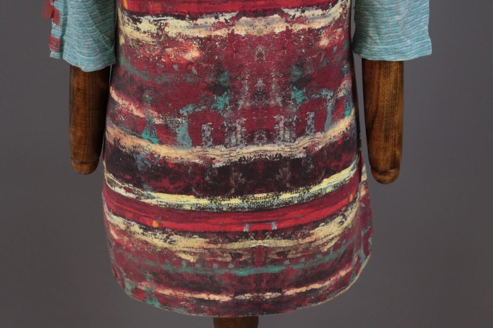 Designer Aventures des Toiles Multicolor Printed A-Line Dress 42 Size M / US 6-8 / IT 42-44 - 10 Thumbnail