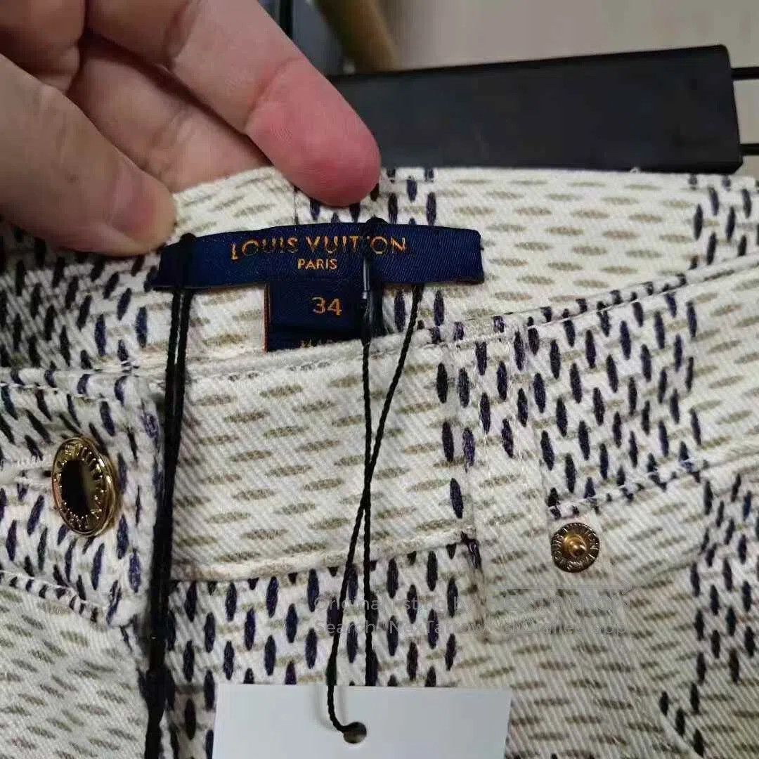 Louis Vuitton Louis Vuitton Damier Small Logo Jeans. Size US 34 / EU 50 - 2 Thumbnail