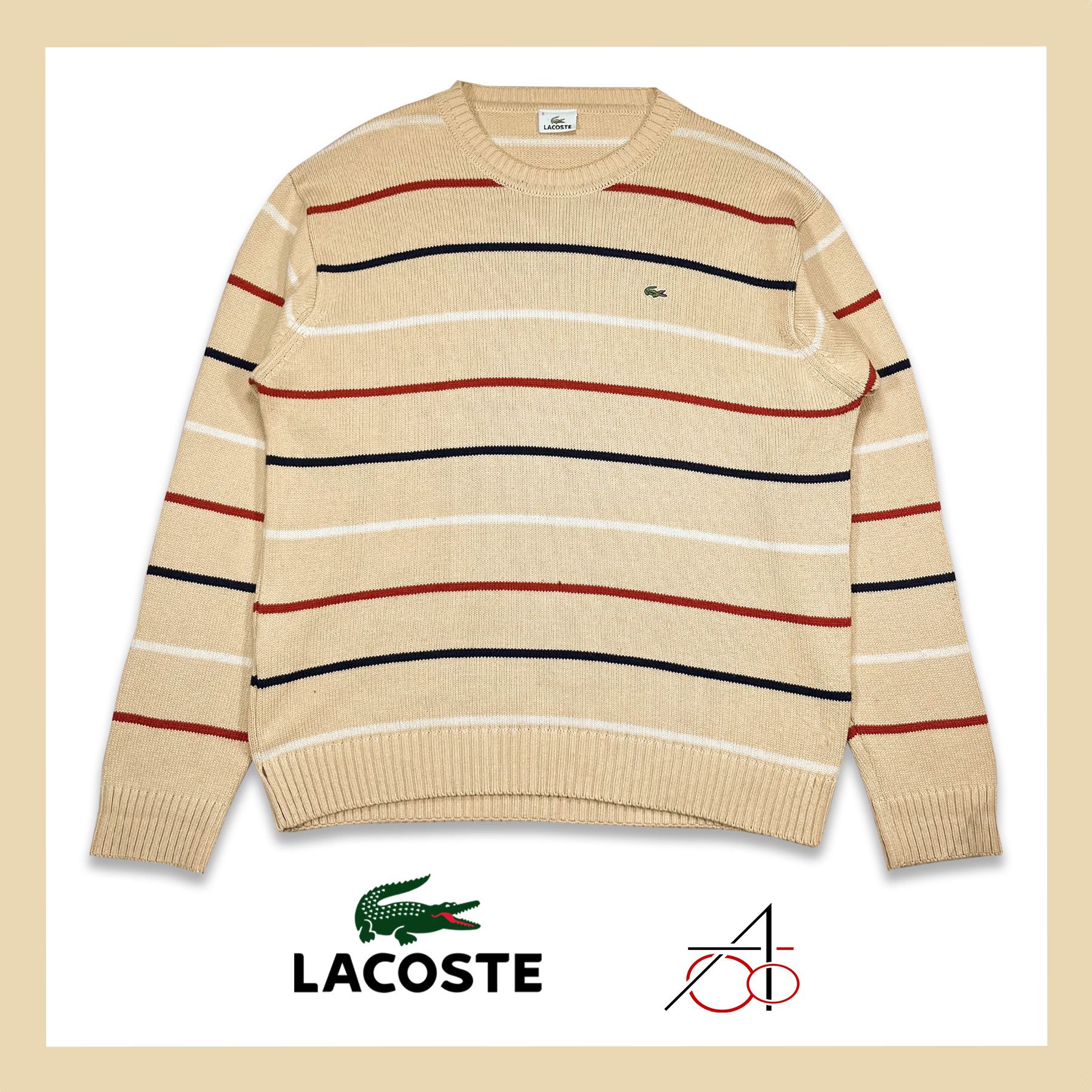 Lacoste Lacoste Acrylic and Cotton Sweater • XXL size Size US XXL / EU 58 / 5 - 1 Thumbnail
