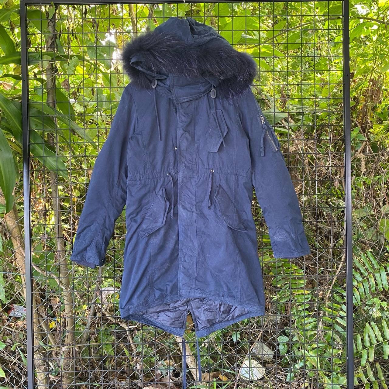 BUFFALO BOBS × Furla × Vintage Vintage Buffalo Bobs Faux Fur Fishtail Hoodie Long Jacket Size US M / EU 48-50 / 2 - 1 Thumbnail