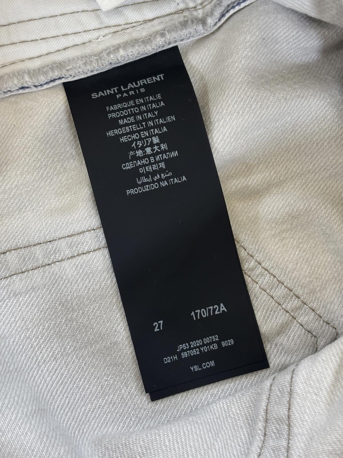 Saint Laurent Paris Saint Laurent Paris White D18 Denim Size US 29 - 7 Thumbnail