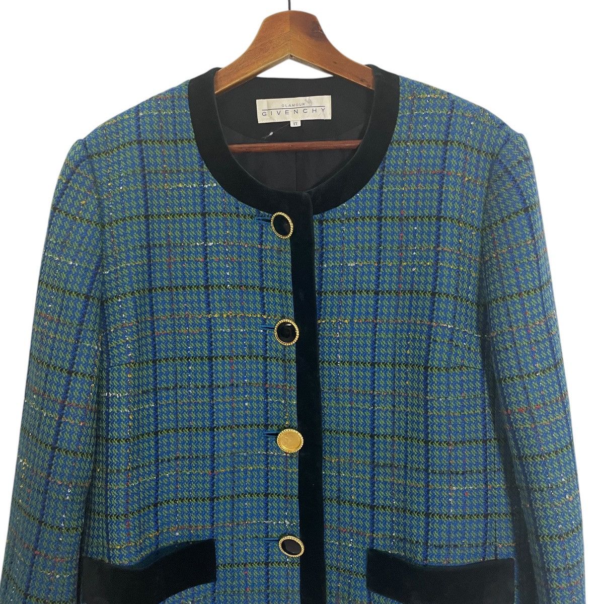 Givenchy Vintage Givenchy Glamour Tweed Jacket Size XXL / US 16-18 / IT 52-54 - 2 Thumbnail