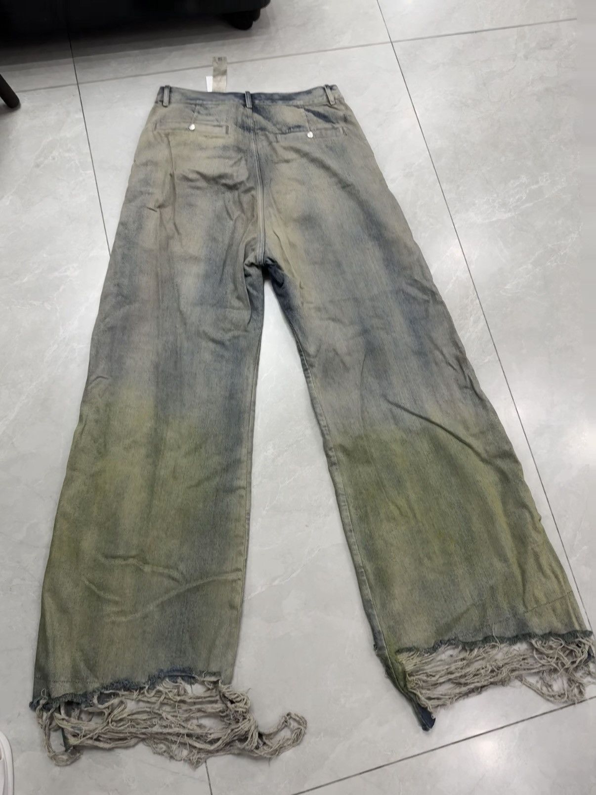 Rick Owens Tailored Bela Distressed Denim Jeans in Degrade Jeans Size US 34 / EU 50 - 2 Thumbnail