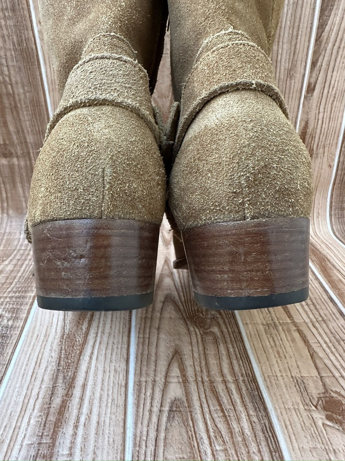 Saint Laurent Paris Hedi Slimane Saint Laurent Wyatt Harness Camel suede Boots Size US 9 / EU 42 - 15 Thumbnail
