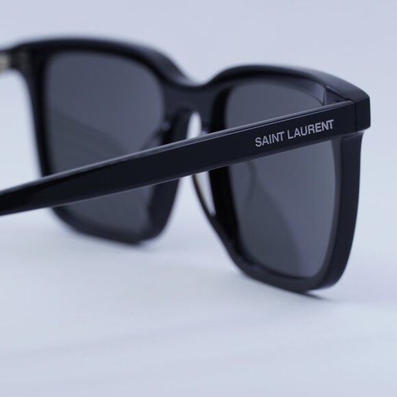 Saint Laurent Paris Saint Laurent SL500 001 Sunglasses Black Square Frame, Black Size ONE SIZE - 8 Thumbnail