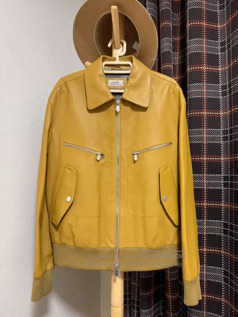 Hermes Hermes Cowhide Leather Jacket Size US L / EU 52-54 / 3 - 1 Thumbnail