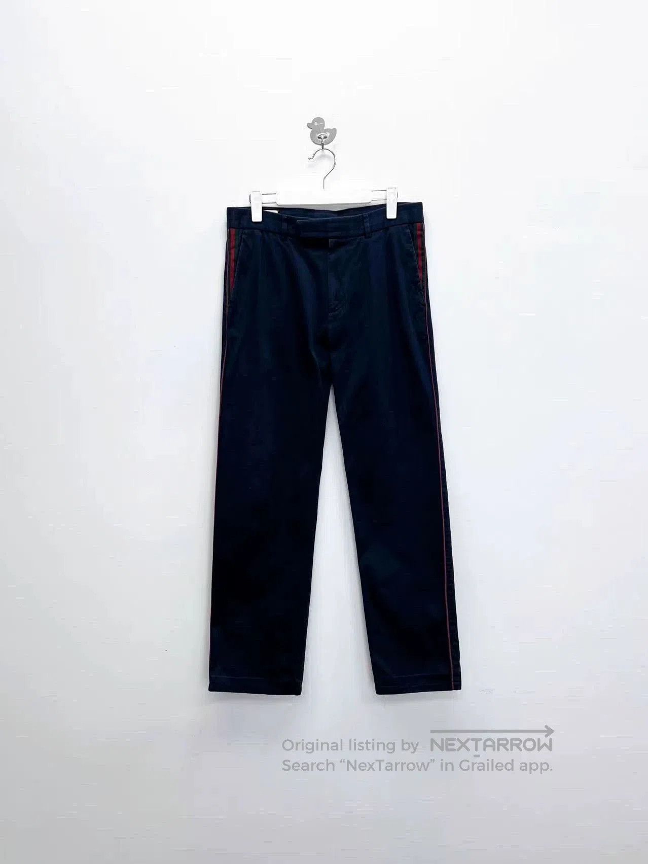 Gucci Gucci Blue Web Stripe Suit Pants. Size US 40 / EU 56 - 1 Thumbnail