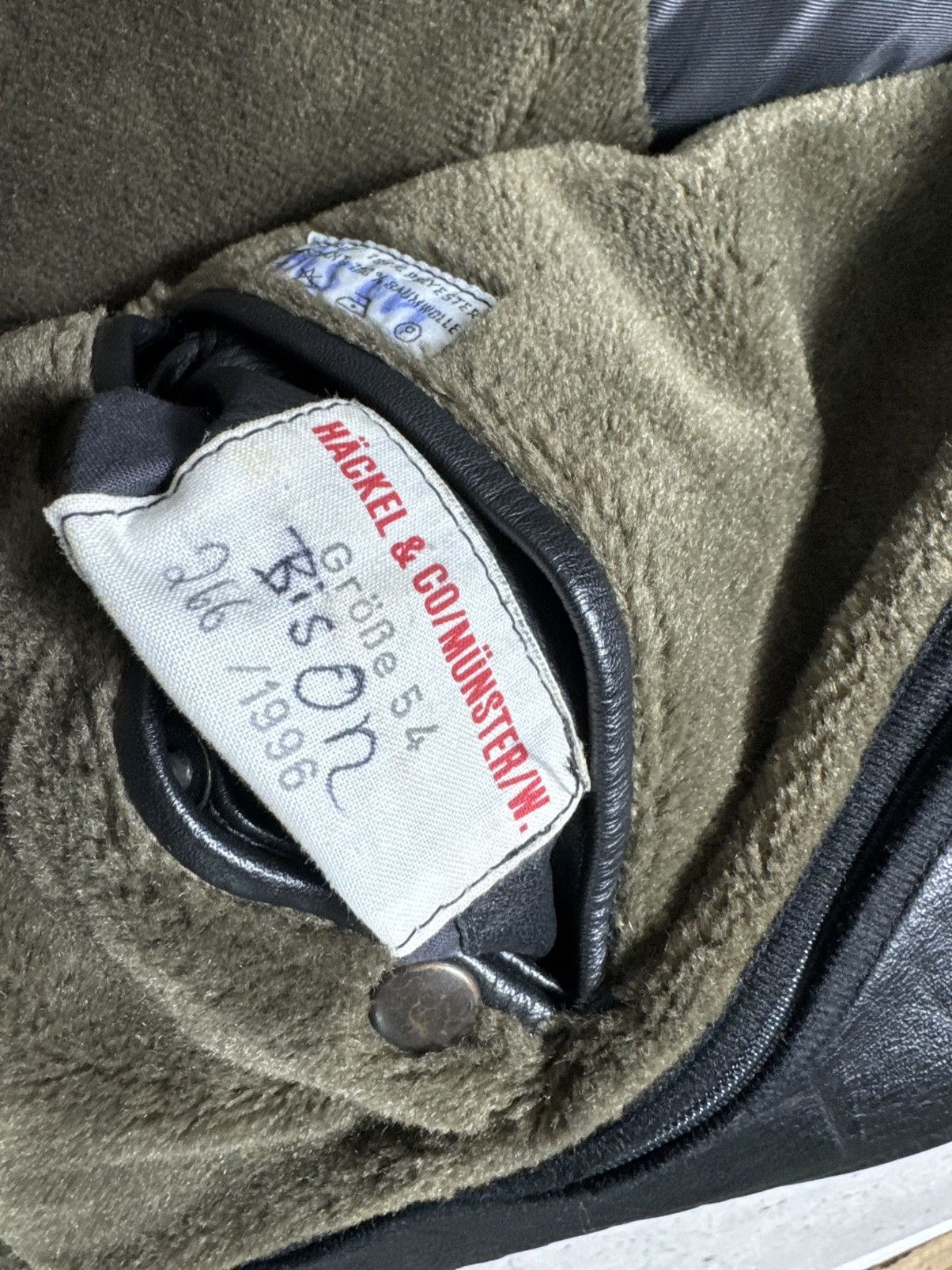 Vintage Hackel & CO/Munster/W 90’s Leather German Army Police Jacket Size US L / EU 52-54 / 3 - 11 Thumbnail