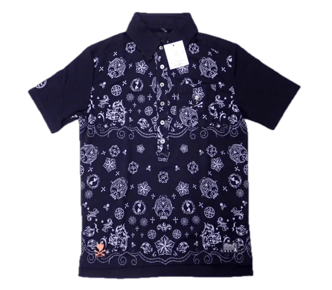 Roen roen Mainline Crystal Print Polo Shirt K11 Size US M / EU 48-50 / 2 - 1 Thumbnail