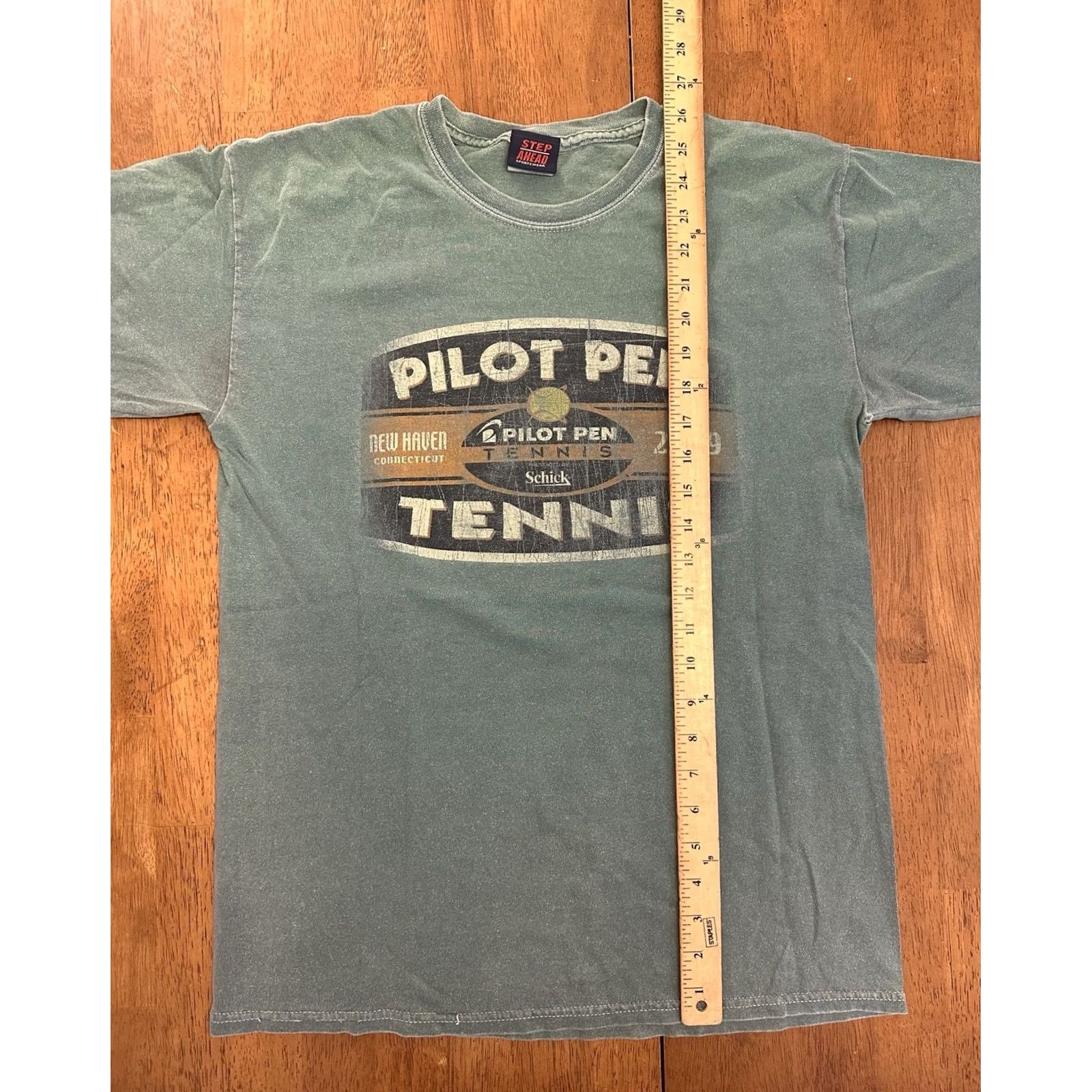 Vintage VINTAGE 2009 Pilot Pen Tennis T Shirt Medium New Haven Connecticut Yale 90s Mens M Green Yale Size US M / EU 48-50 / 2 - 6 Thumbnail