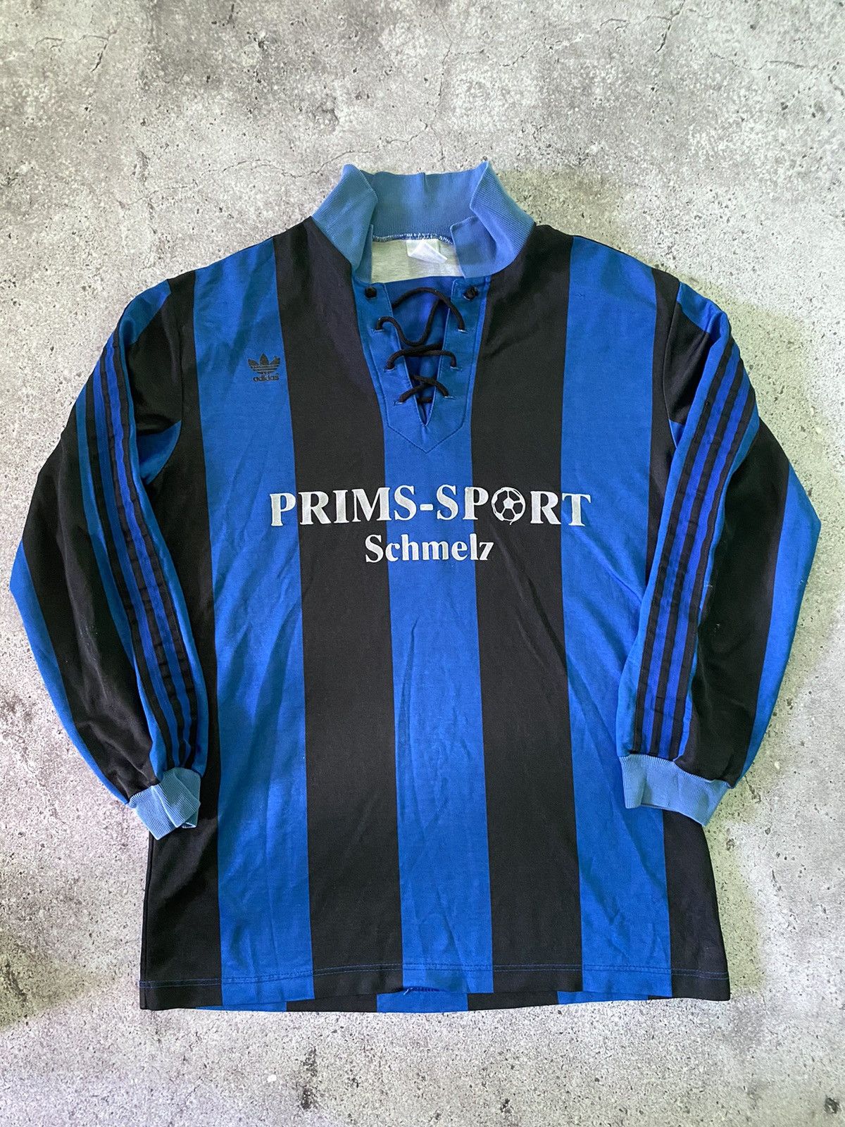 Adidas Vintage 80s Adidas Soccer Jersey Long Sleeve #9 Prims-Sport Size US L / EU 52-54 / 3 - 1 Thumbnail