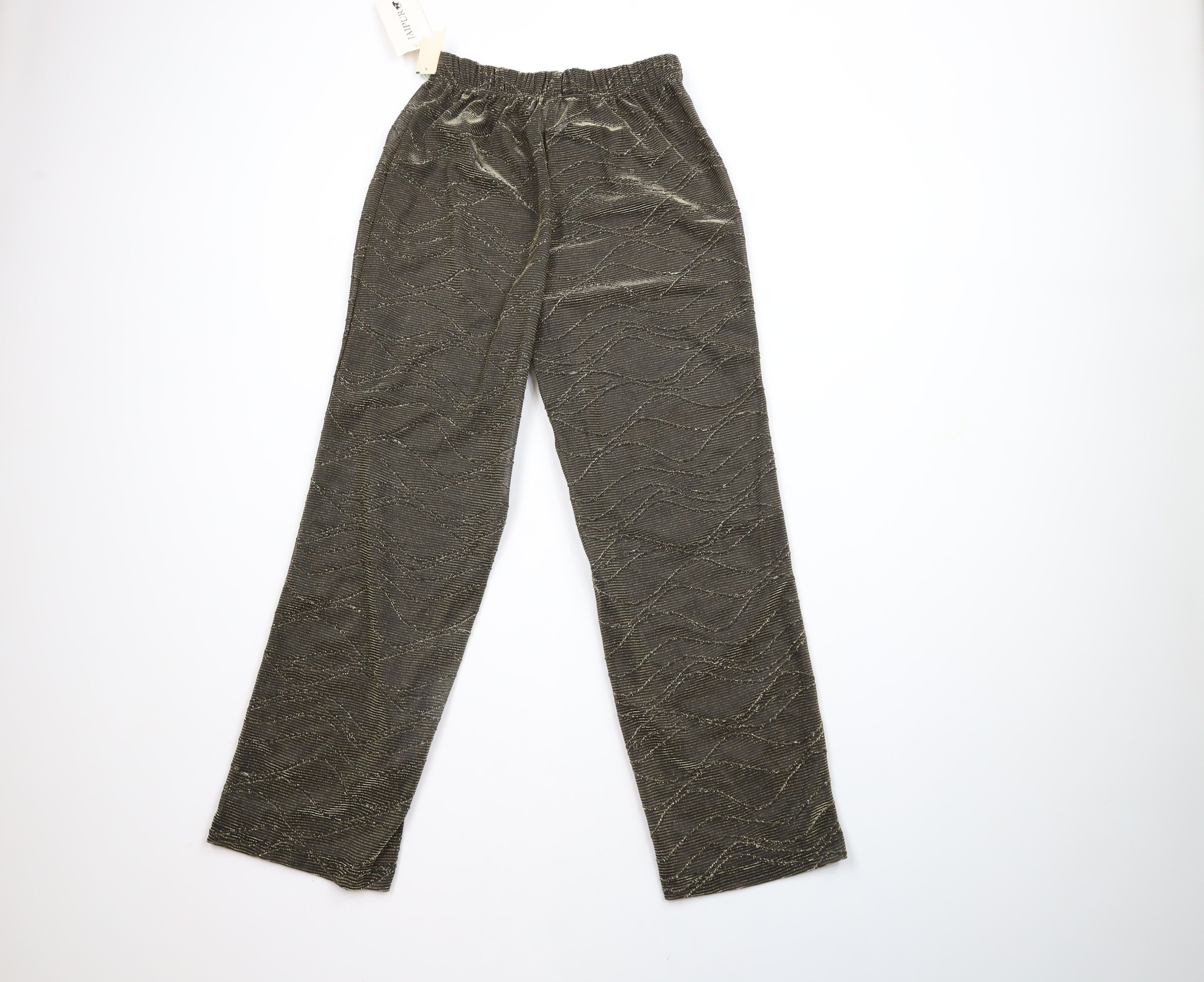 Vintage Deadstock Vintage 90s Streetwear Striped Pants Gold USA Size 24" / US 00 / IT 34 - 8 Thumbnail