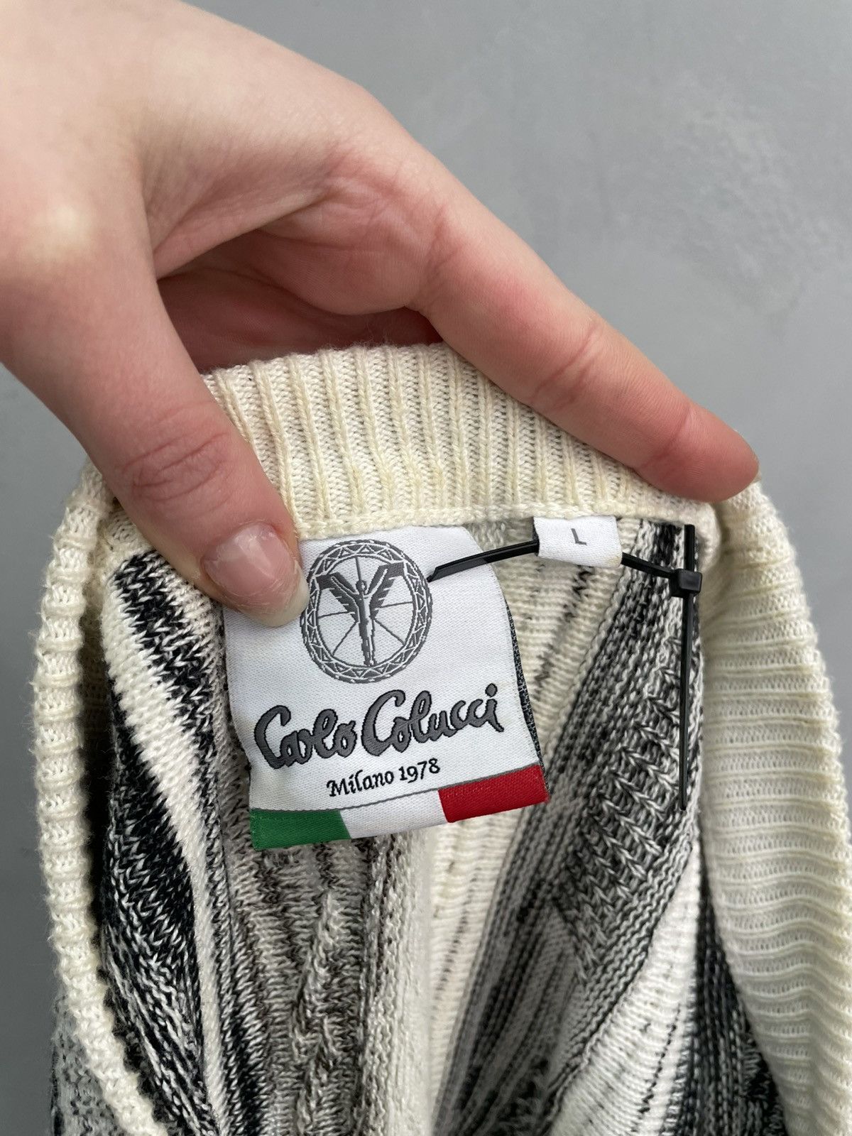 Carlo Colucci Vintage Carlo Colucci Sweater Coogi Style Knit Jamper Size US M / EU 48-50 / 2 - 10 Thumbnail