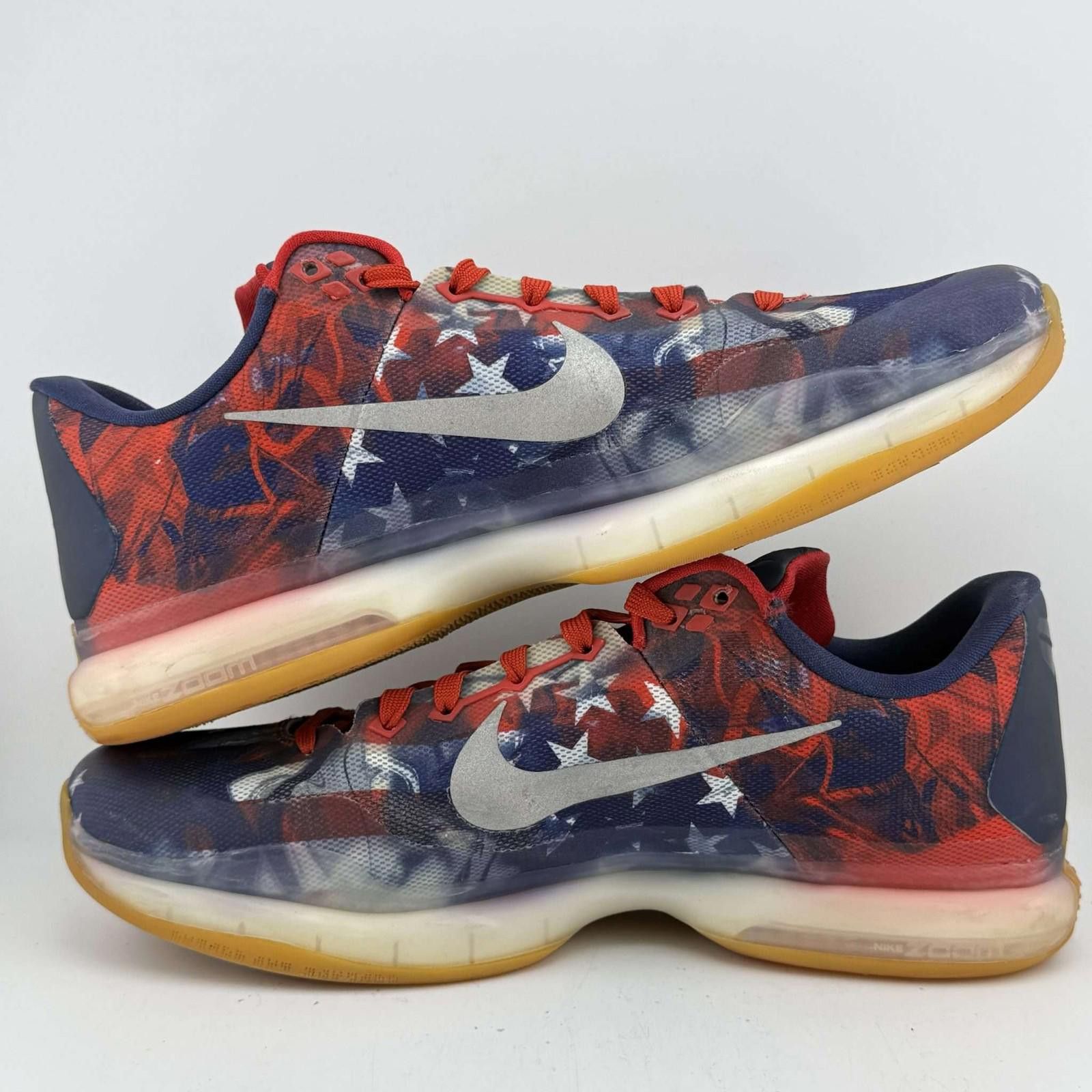 Nike Nike Kobe 10 USA Red White Blue Sneakers US 12 Used No Box Size US 12 / EU 45 - 7 Thumbnail