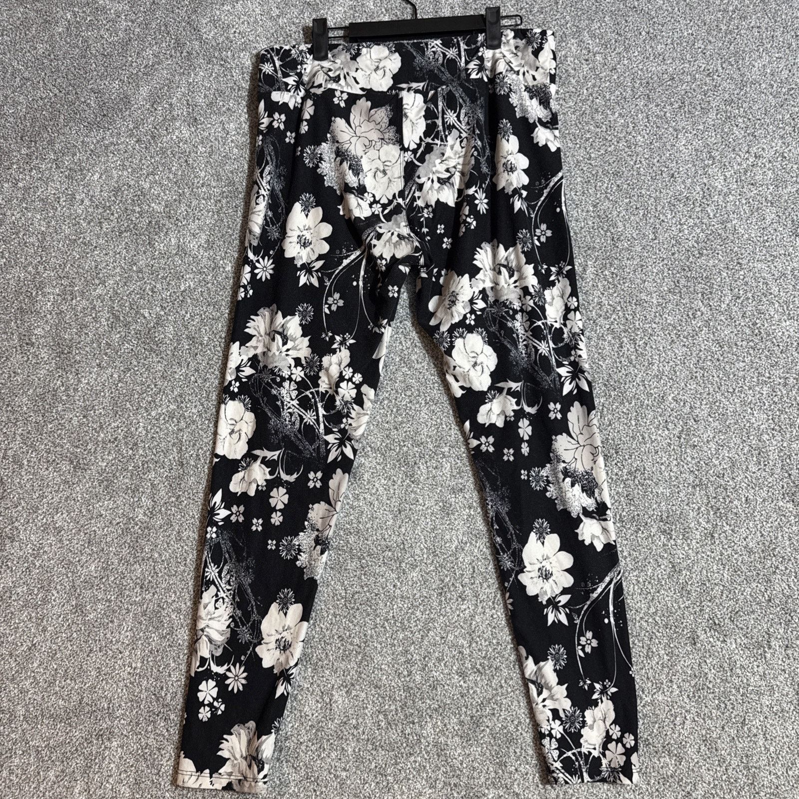 Other Floral Boho Chic Leggings Plus Tall Curvy Dark Fairy Grunge Size 34" / US 12 / IT 48 - 6 Thumbnail