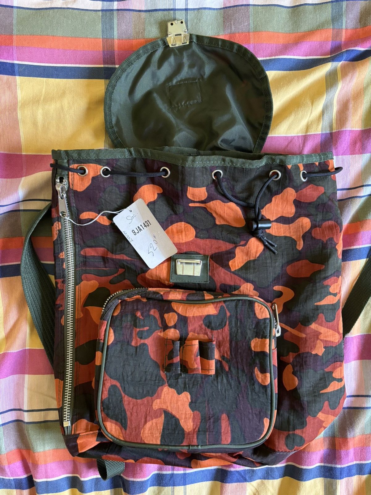 Jean Paul Gaultier Junior Gaultier AW 1989 heart camo backpack Size ONE SIZE - 5 Thumbnail