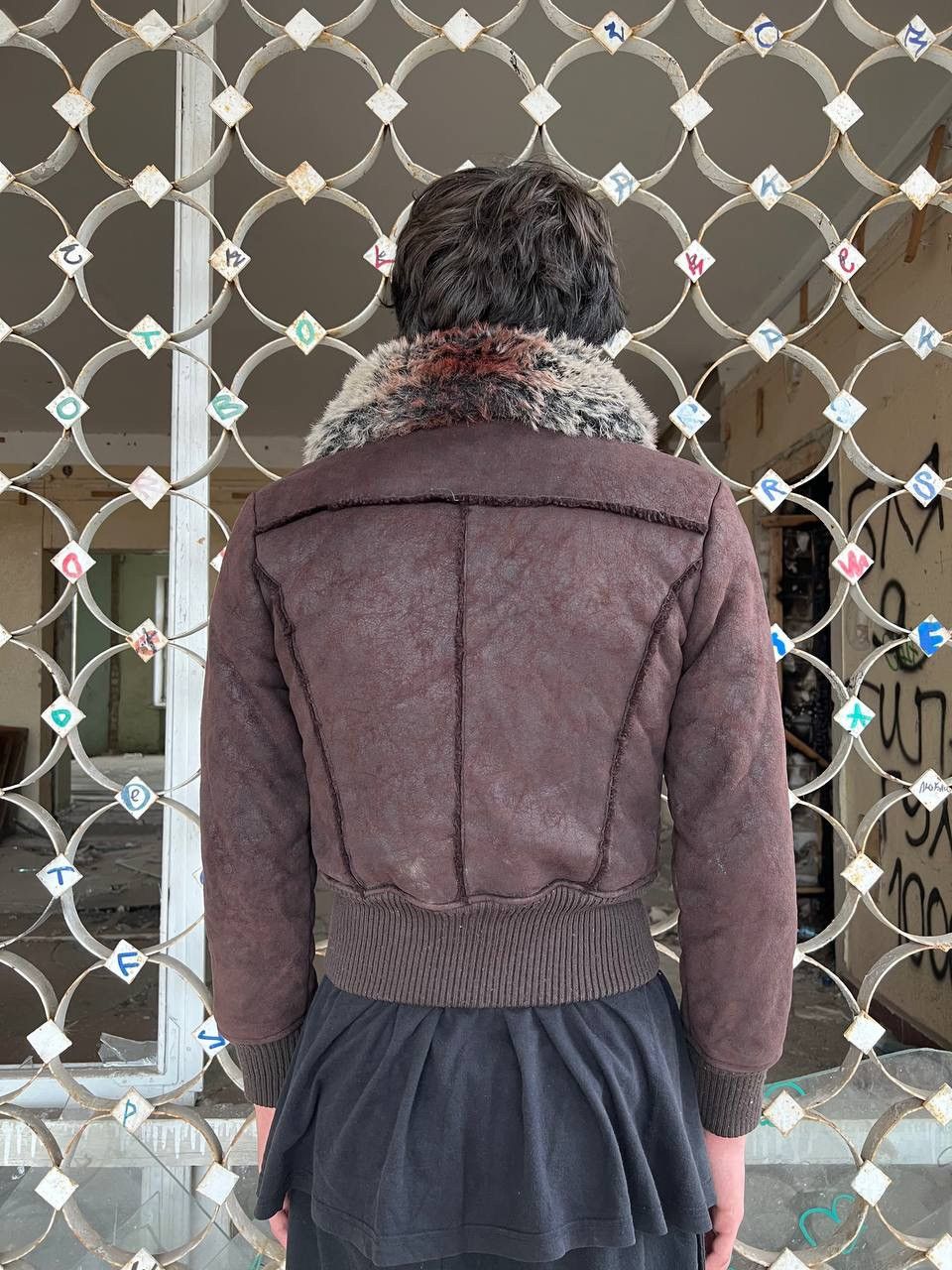 Vintage Vintage y2k Asymmetrical G.O.A Style Fur Bomber Jacket Size US S / EU 44-46 / 1 - 5 Thumbnail