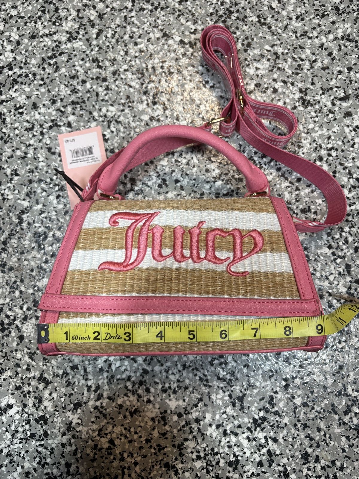Juicy Couture Vintage Y2K Juicy Couture Gelato Pink Striped Mini Tote Bag Size ONE SIZE - 11 Thumbnail