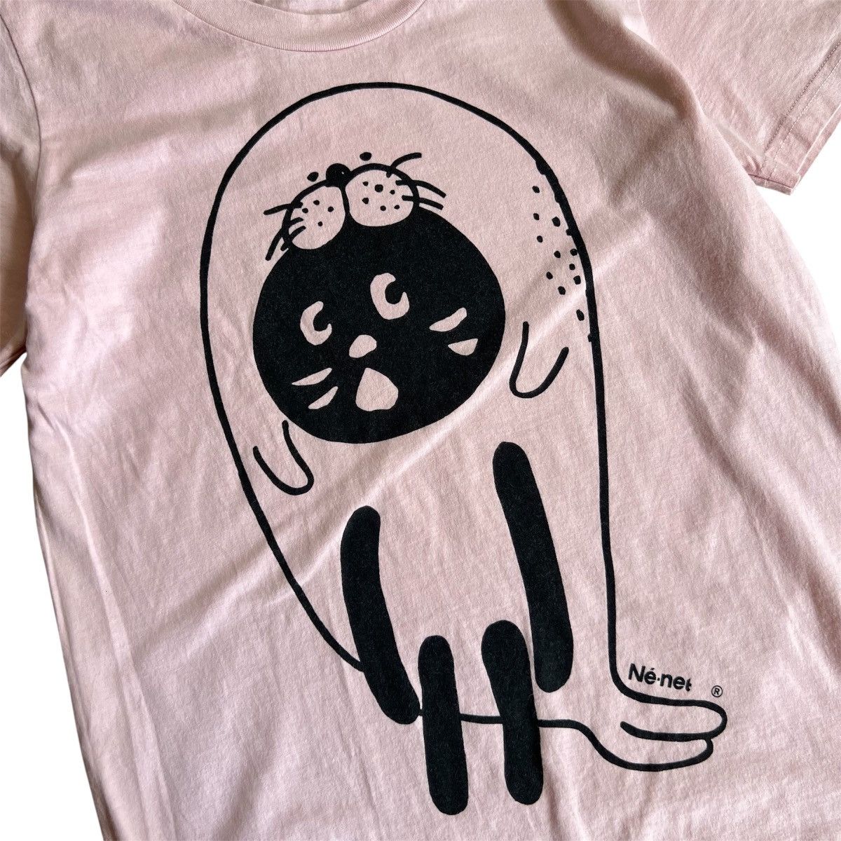 Issey Miyake Ne-net Soft Pink Sea Lions Printed Shirt Size M / US 6-8 / IT 42-44 - 3 Thumbnail