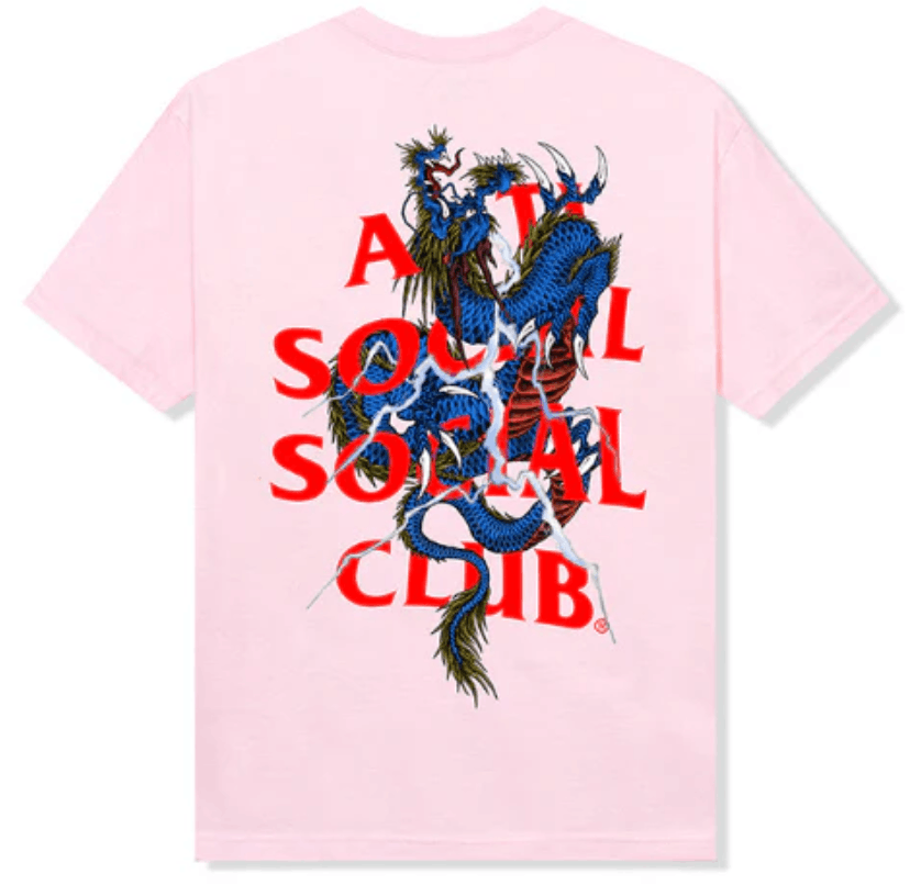 Anti Social Social Club Anti Social Social Club Double Dragon Tee Pink ASSC DS Size US L / EU 52-54 / 3 - 1 Thumbnail