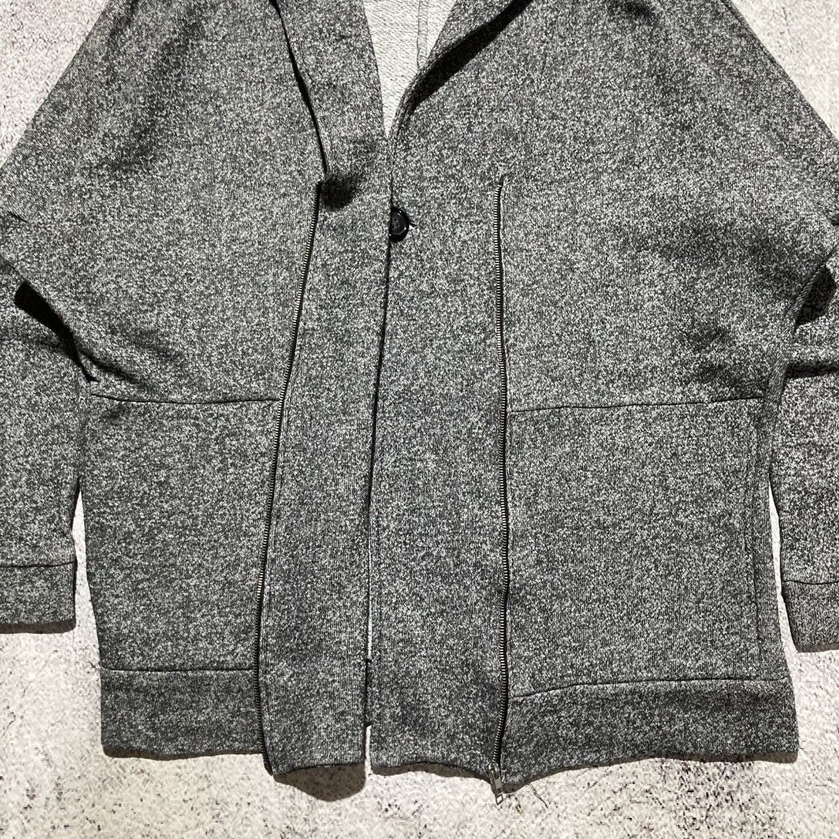 Japanese Brand 2000s Igni Knitted Ziphoodie Beauty Beast Lgb Charcoal Size US XL / EU 56 / 4 - 9 Thumbnail
