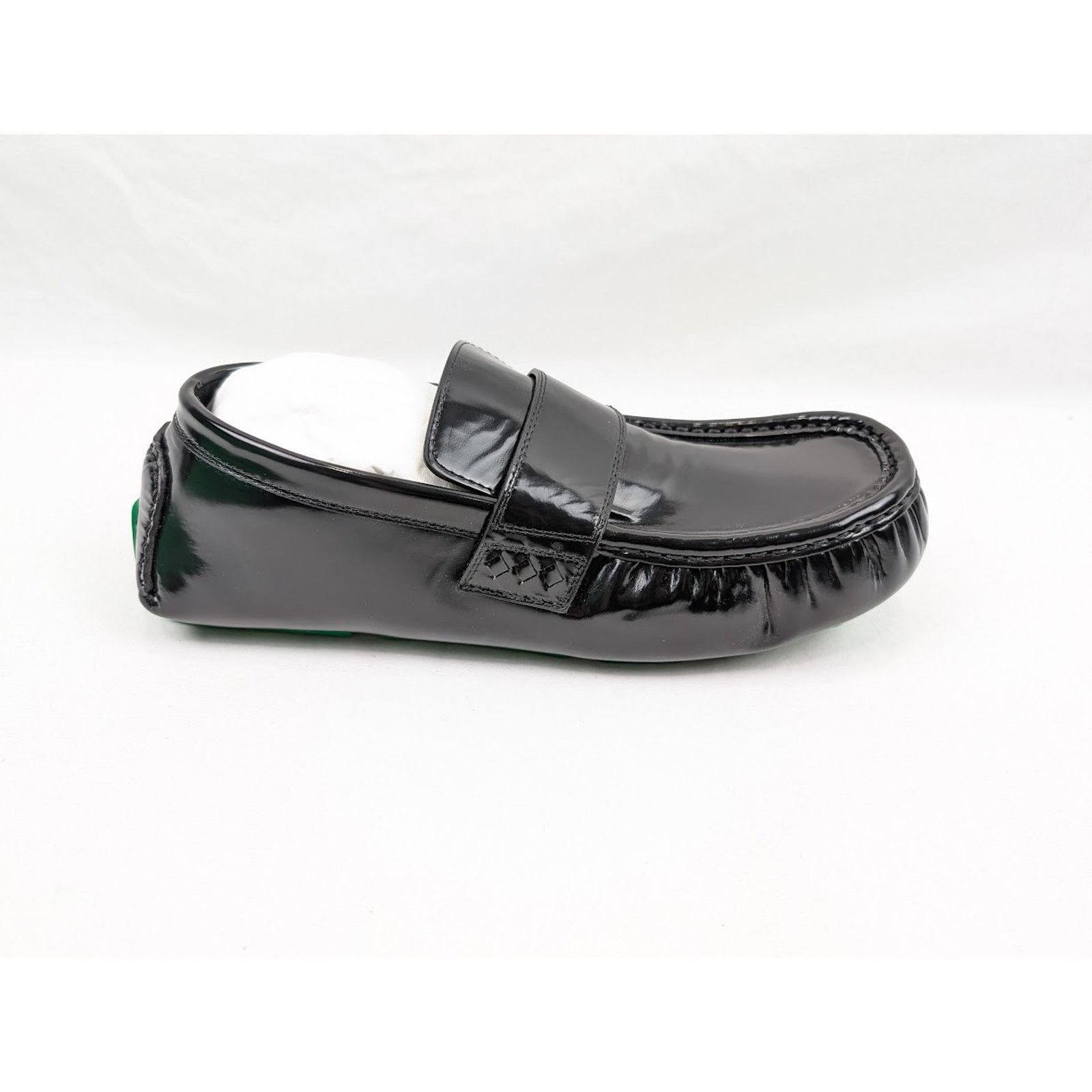 Bottega Veneta o1rshd1 Latex Lux Ride Loafers in Black-Parakeet Size US 11 / EU 44 - 1 Thumbnail