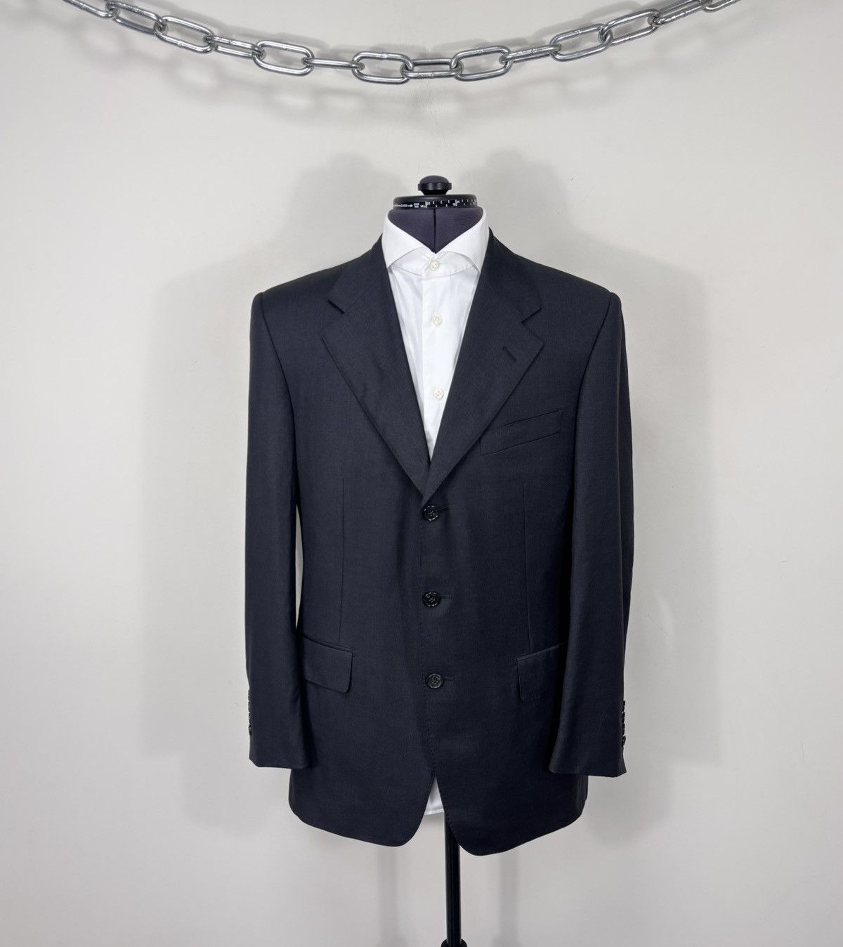 Corneliani Corneliani Linea Sartoria Men’s Grey Wool Blazer Jacket Size 48R - 1 Thumbnail