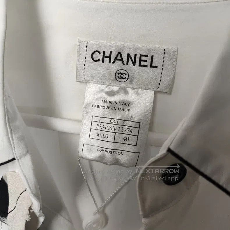 Chanel Chanel White shirt Size S / US 4 / IT 40 - 3 Thumbnail