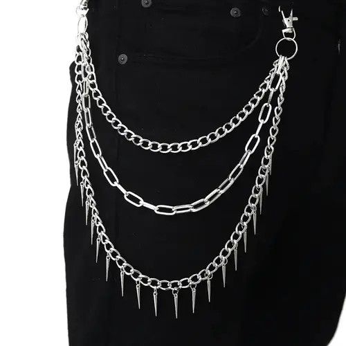 Other Multilayer Punk Chain On The Jeans Pants Size ONE SIZE - 3 Thumbnail