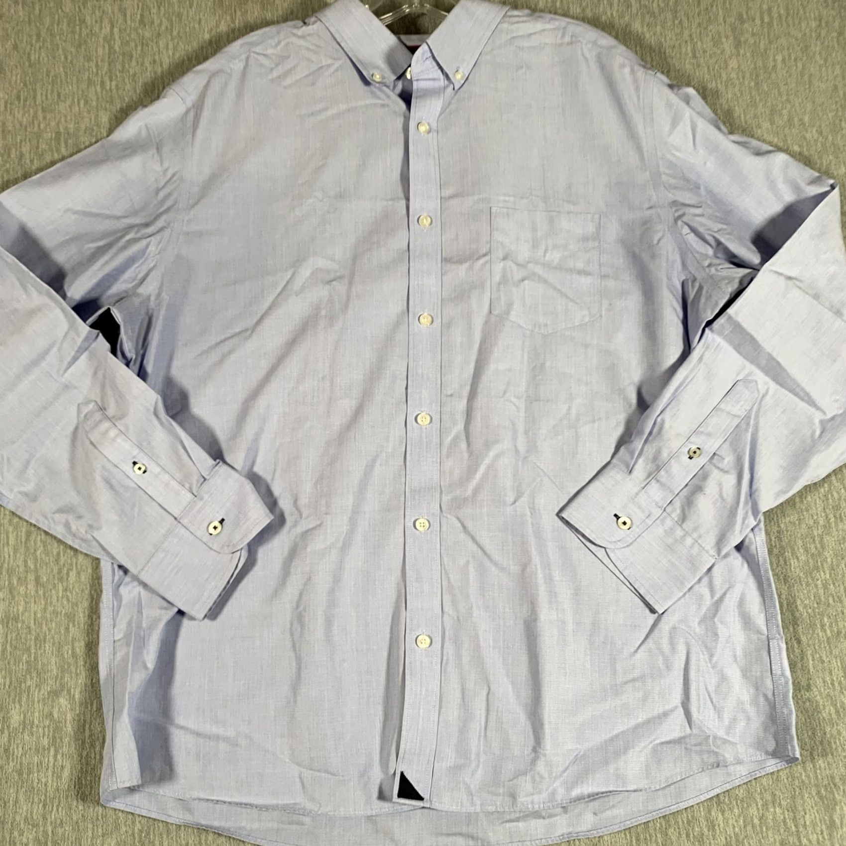 UNTUCKit UNTUCKit Shirt Mens 2XL Blue Slim Fit Wrinkle Free Button Front Long Sleeve Size US XXL / EU 58 / 5 - 3 Thumbnail