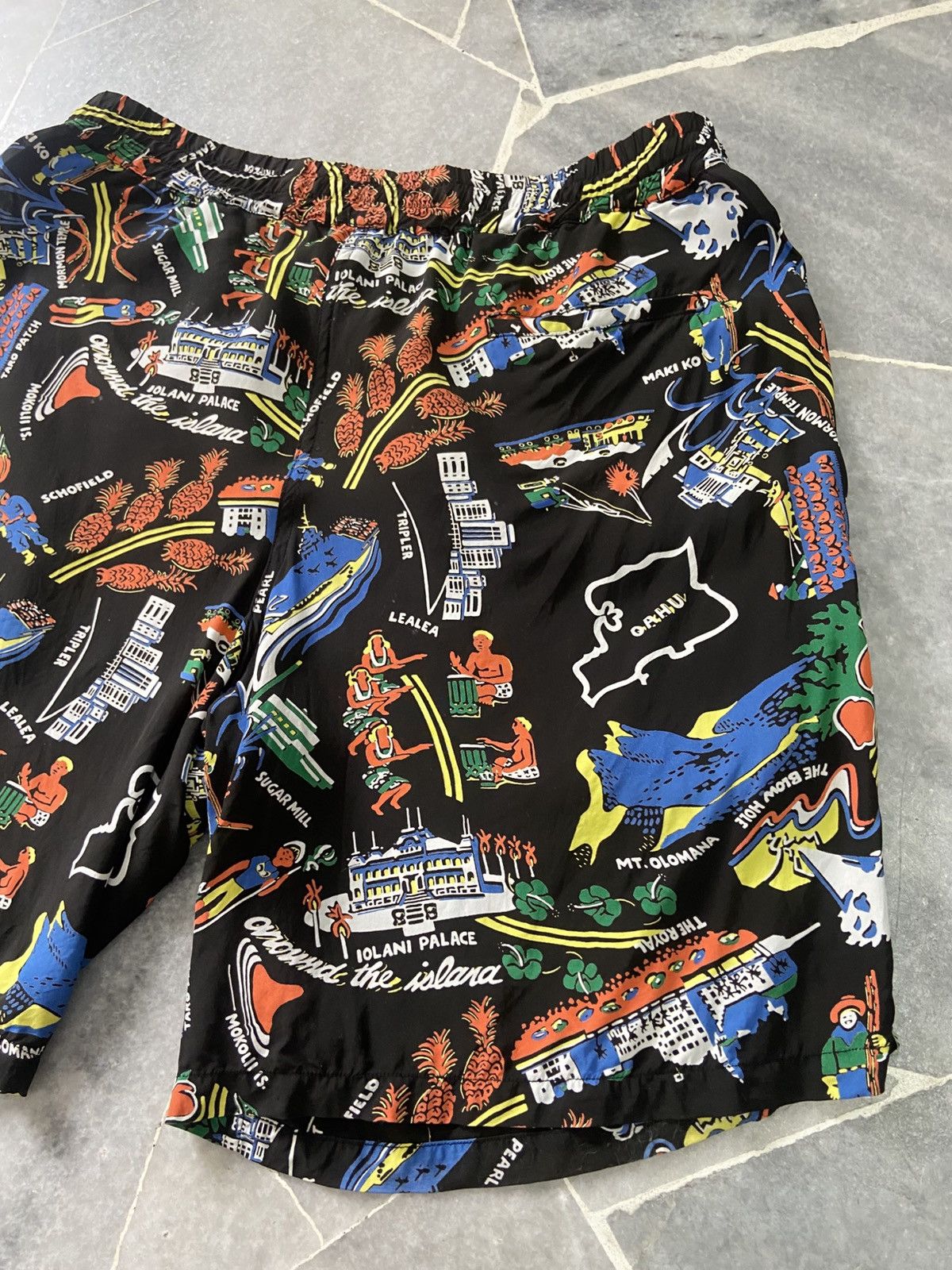 Sun Surf Vintage Hawaiian Print Rayon Shorts Toyo Enterprise Japan Size US 32 / EU 48 - 8 Thumbnail