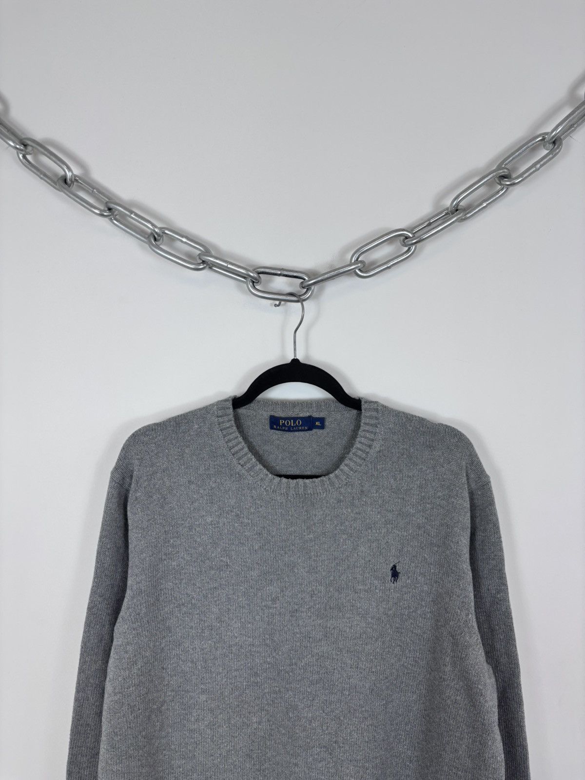Polo Ralph Lauren Polo Ralph Lauren Men’s Classic Grey Knit Sweater Pullover Size US XL / EU 56 / 4 - 2 Thumbnail