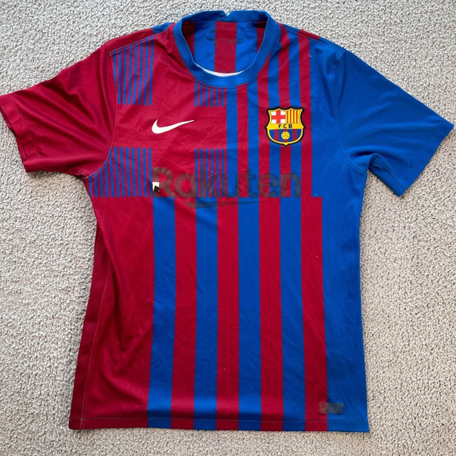 Nike Nike FC Barcelona 2021-2022 Home Jersey Mens M Rakuten Shirt Size US M / EU 48-50 / 2 - 1 Thumbnail