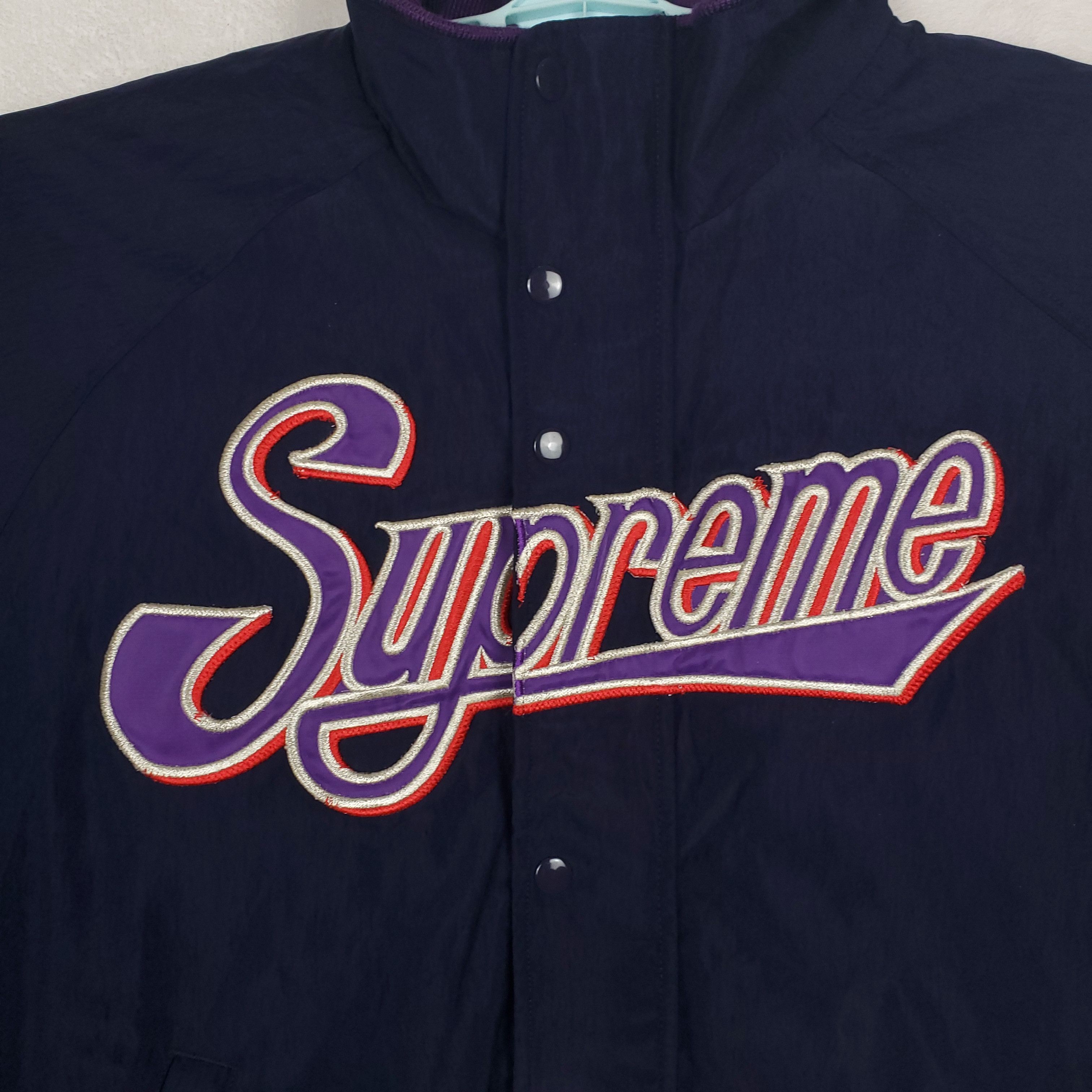 Mitchell & Ness × Supreme Supreme x Mitchell & Ness Large Jacket Navy Nylon New Size US L / EU 52-54 / 3 - 3 Thumbnail
