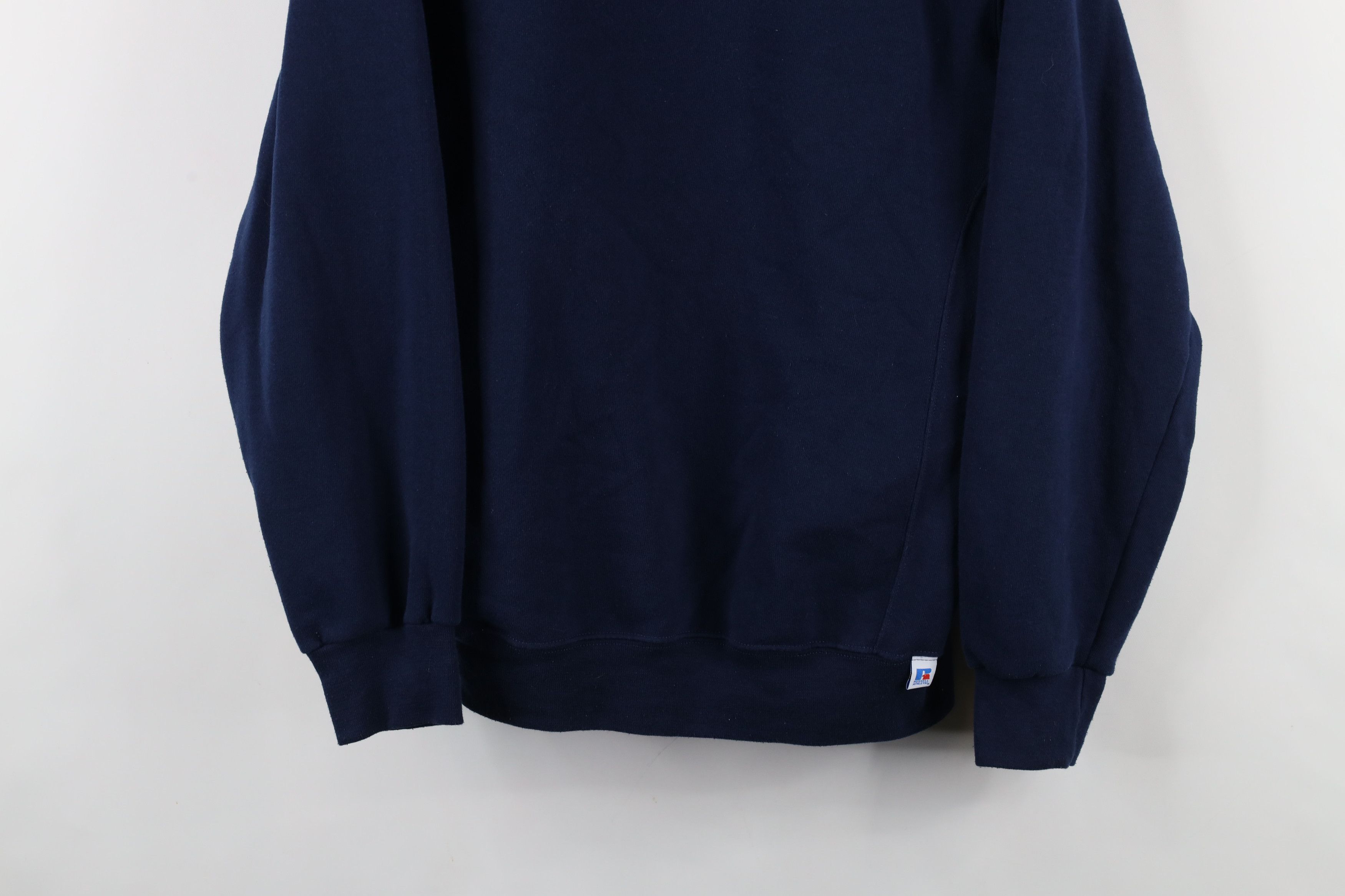 Russell Athletic × Vintage Vintage 90s Russell Athletic Blank Crewneck Sweatshirt Blue Size US M / EU 48-50 / 2 - 3 Thumbnail