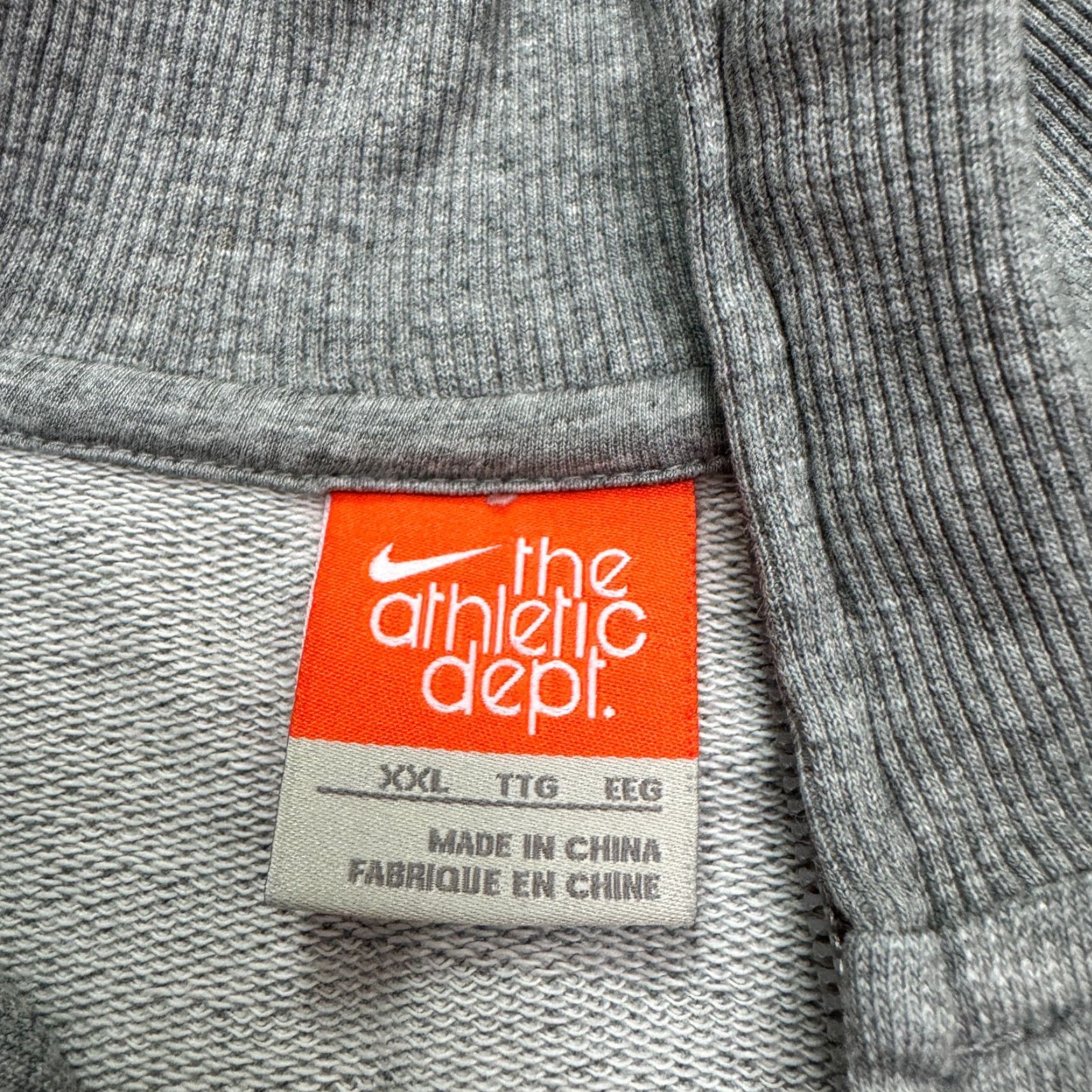 Nike Nike Athletic Dept Sweatshirt Men's 2XL Gray Full Zip Graphic Cotton Activewear Size US XXL / EU 58 / 5 - 7 Thumbnail