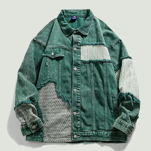 Japanese Brand Ezawa Hip Hop Distressed Denim Jacket Vintage Harajuku Size US L / EU 52-54 / 3 - 5 Thumbnail