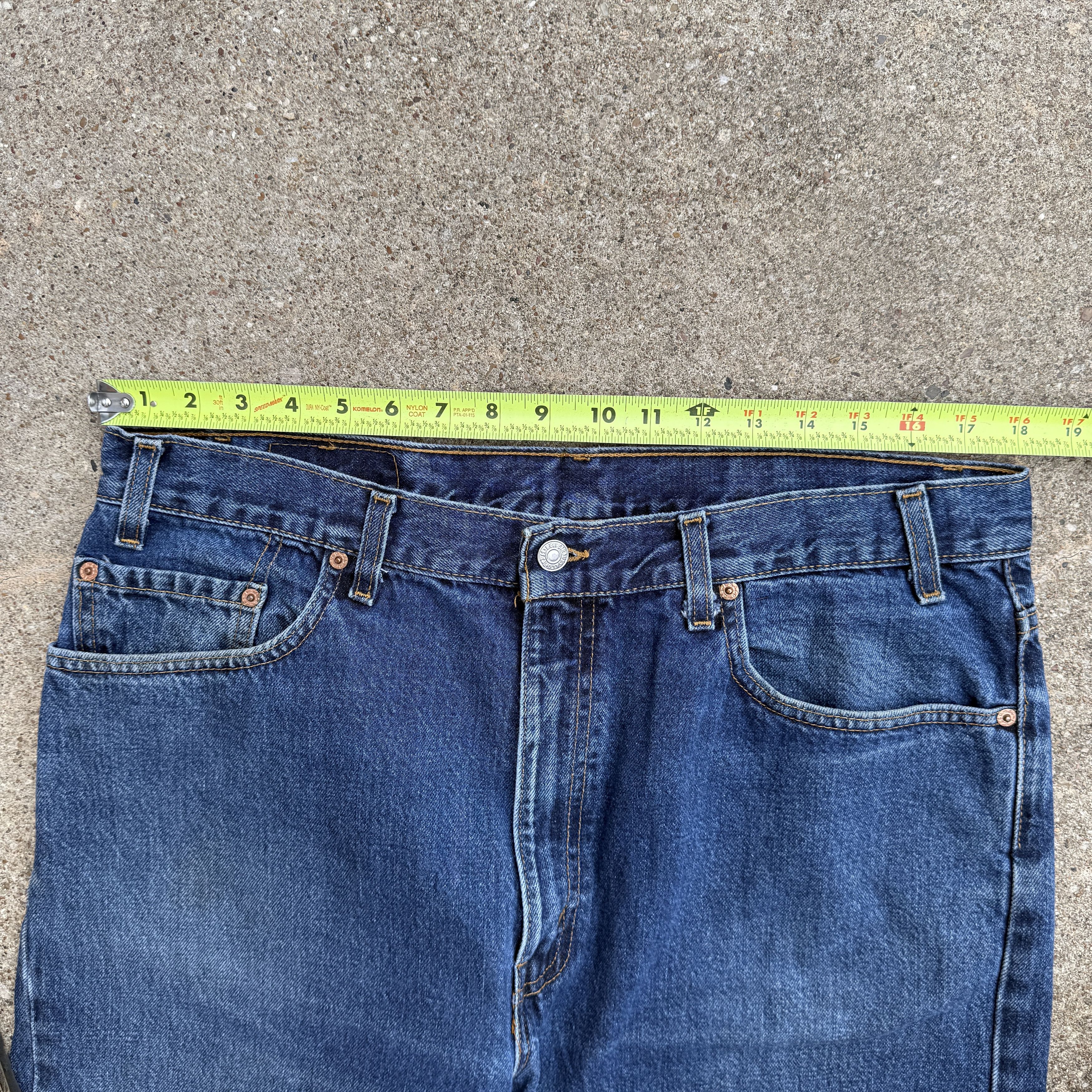 Levi's Vintage 80s Levis 505 Blue Zipper fly Denim Made USA Jeans Size US 36 / EU 52 - 7 Thumbnail