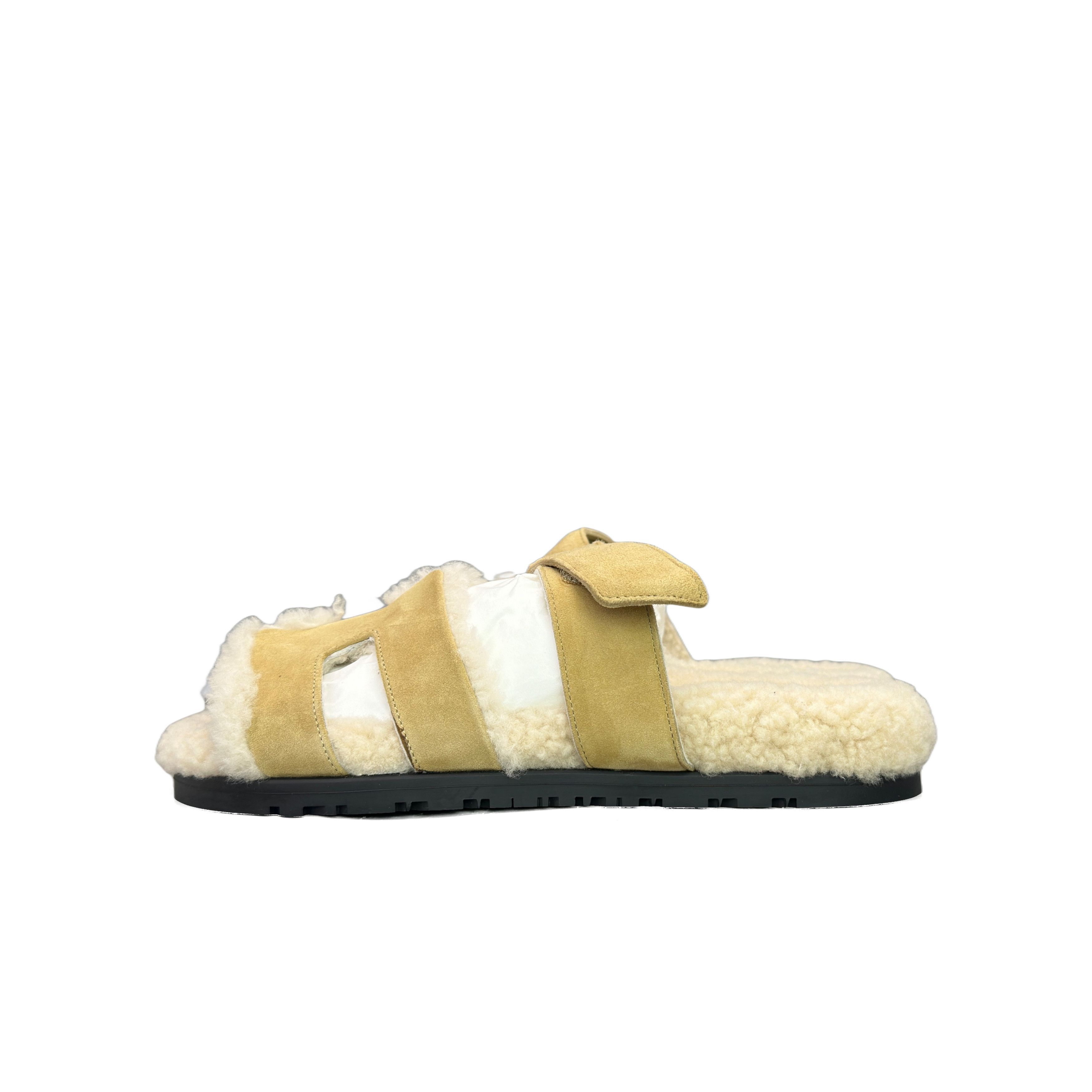 Hermes Hermès Chypre Shearling Sandals Size 37 Size US 7 / IT 37 - 1 Thumbnail