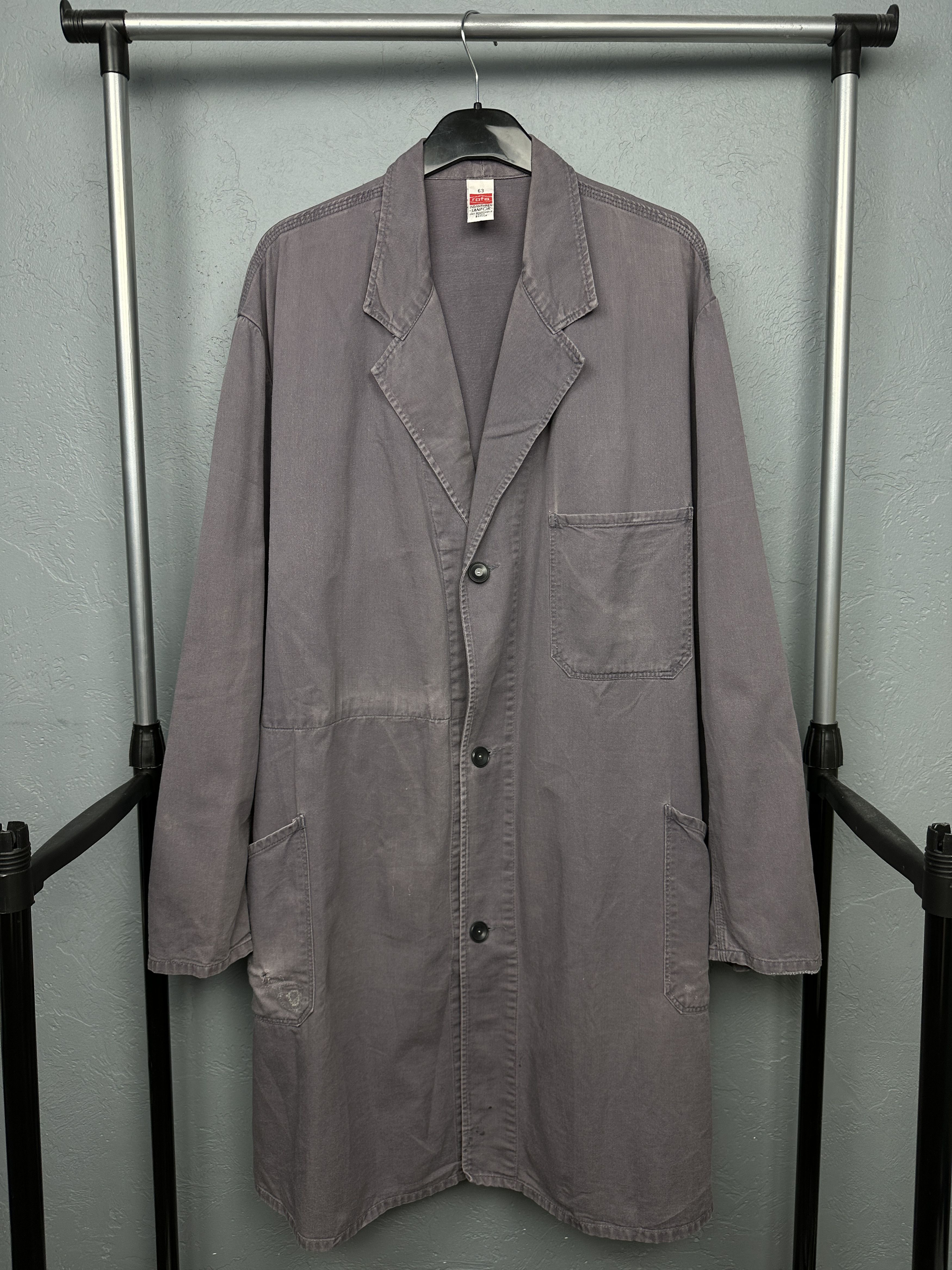 Vintage Sanfor Utility Chore Work French Jacket Robe
