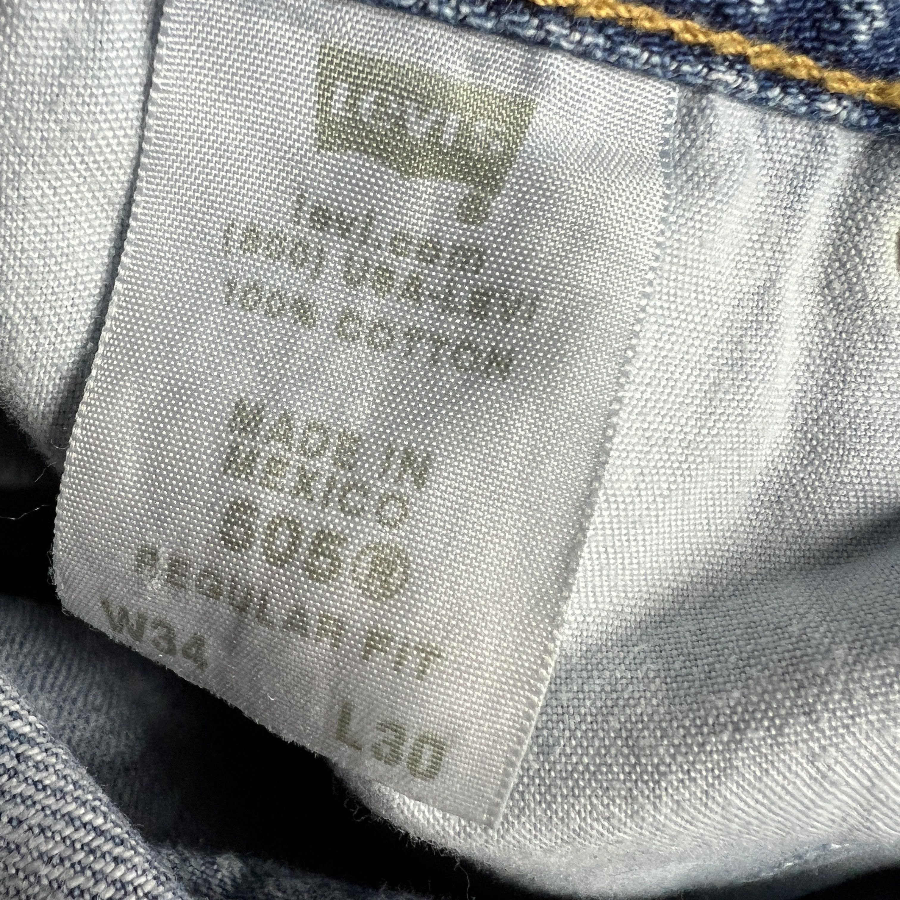 Levi's × Vintage Y2K Levi's Jeans 505 Straight Blue Faded Cotton Denim Size US 34 / EU 50 - 11 Thumbnail