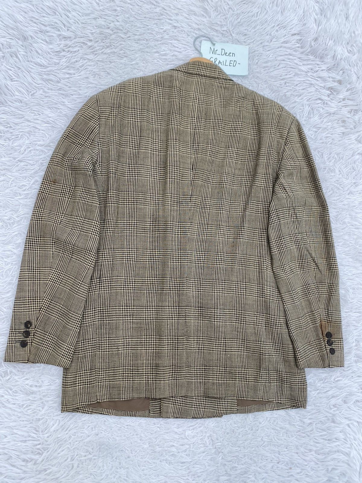 Issey Miyake Rare Vintage Issey Miyake Checkered Brown Blazer Size 38R - 15 Thumbnail