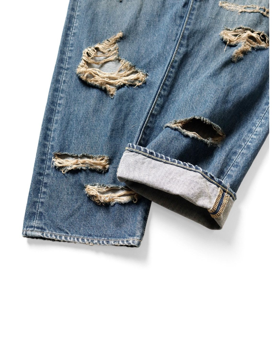 Kapital Kapital 14oz denim monkey Cisco pant speakeasy remake 32inch Size US 32 / EU 48 - 7 Thumbnail