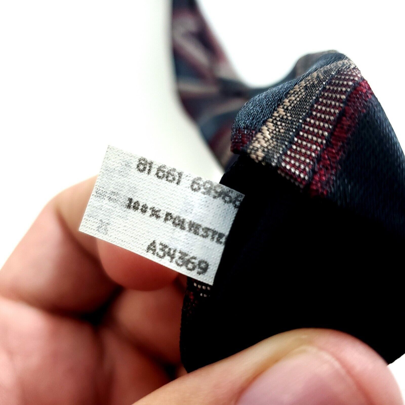 Other Wembley Polyester Green Red Woven Abstract Metallic Tie Size ONE SIZE - 4 Thumbnail