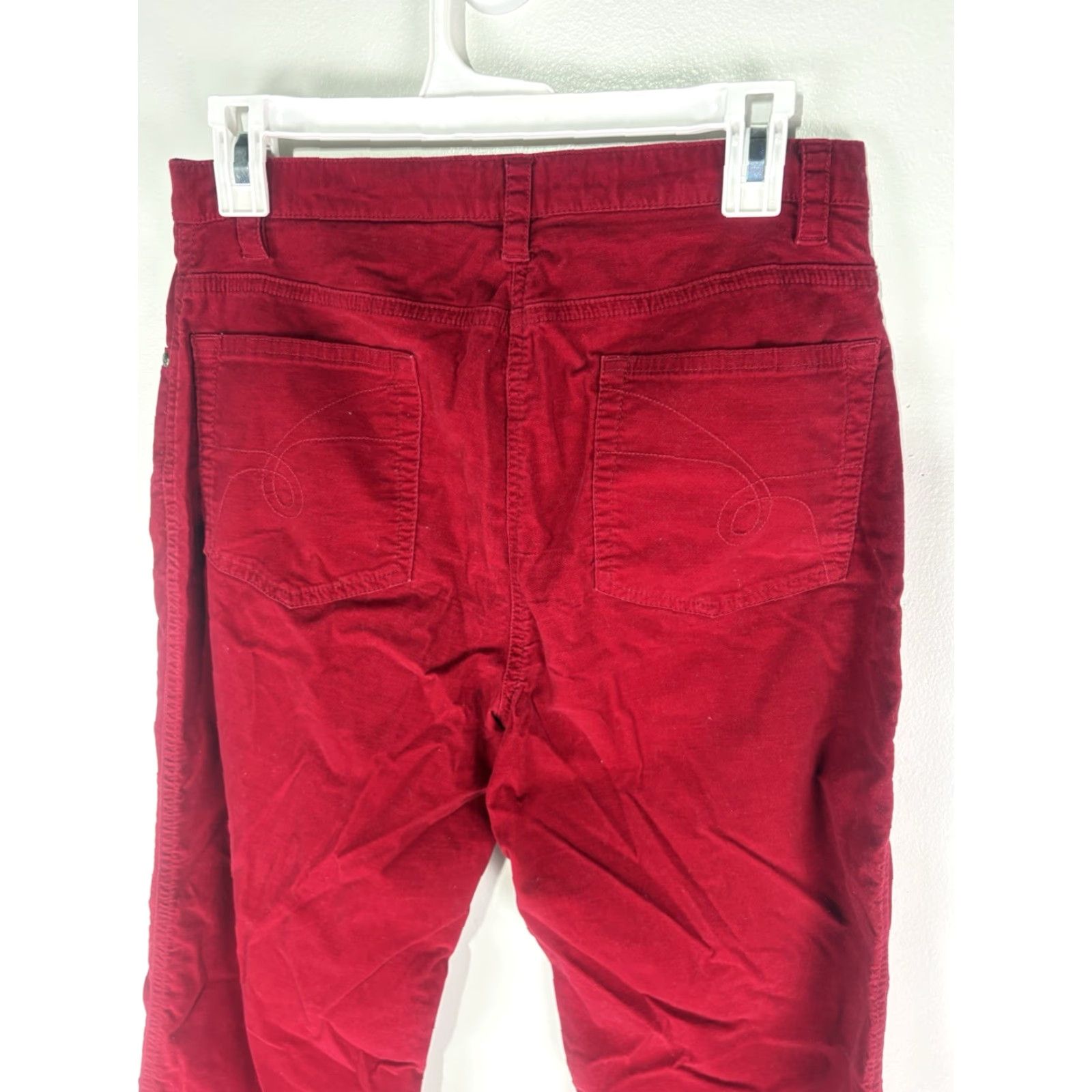 Velvet VINTAGE Clothes Women’s Red Velvet Bootcut Dress Pants Size 6 Business Casual Workwear Size 28" / US 6 / IT 42 - 5 Thumbnail