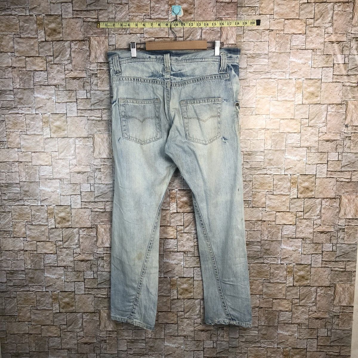 Beams Plus BeamsBoy Blue Distressed Denim Pants #A51 Size US 34 / EU 50 - 14 Thumbnail